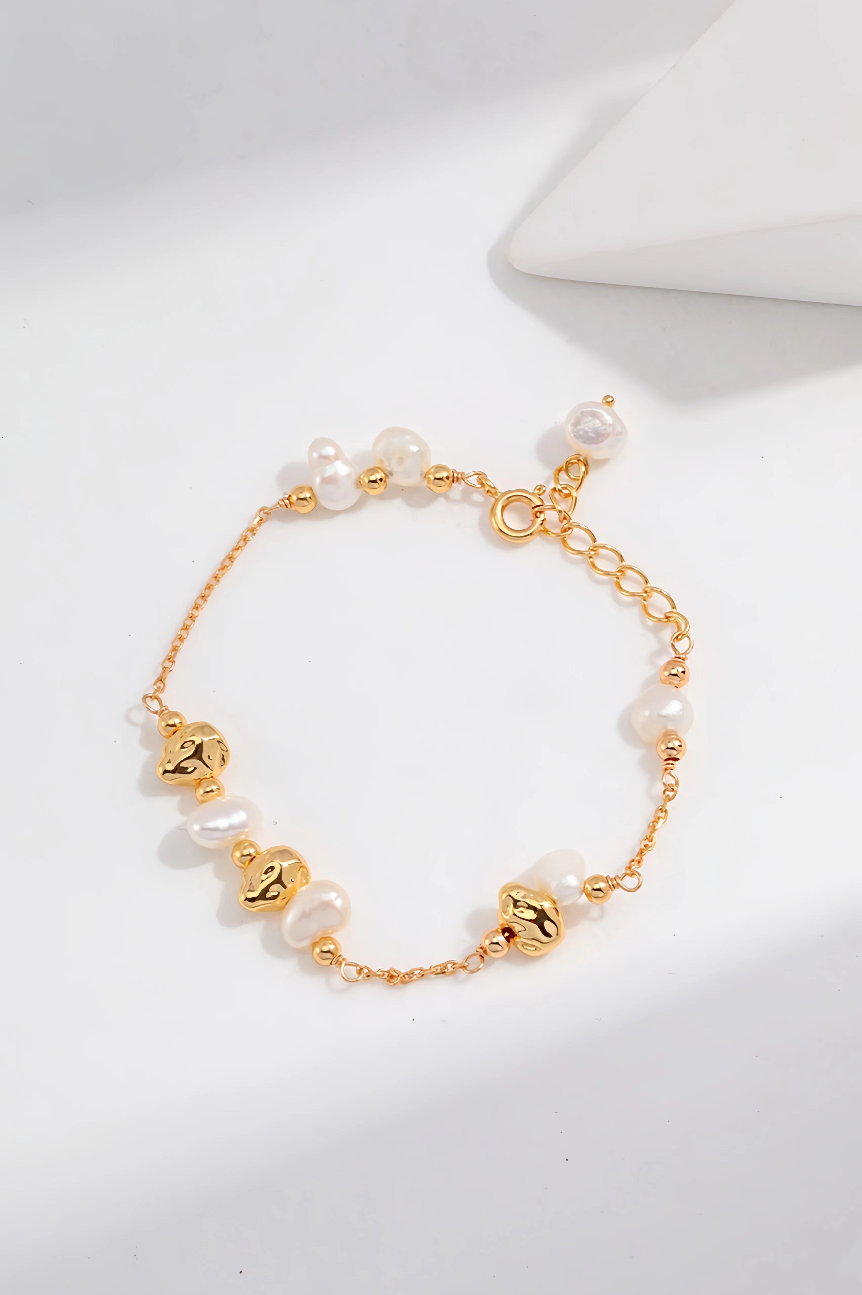 18K S925 Sterling Silver Fashion Elegant Personalized Pearl Earrings Bracelet Necklace Ring Series