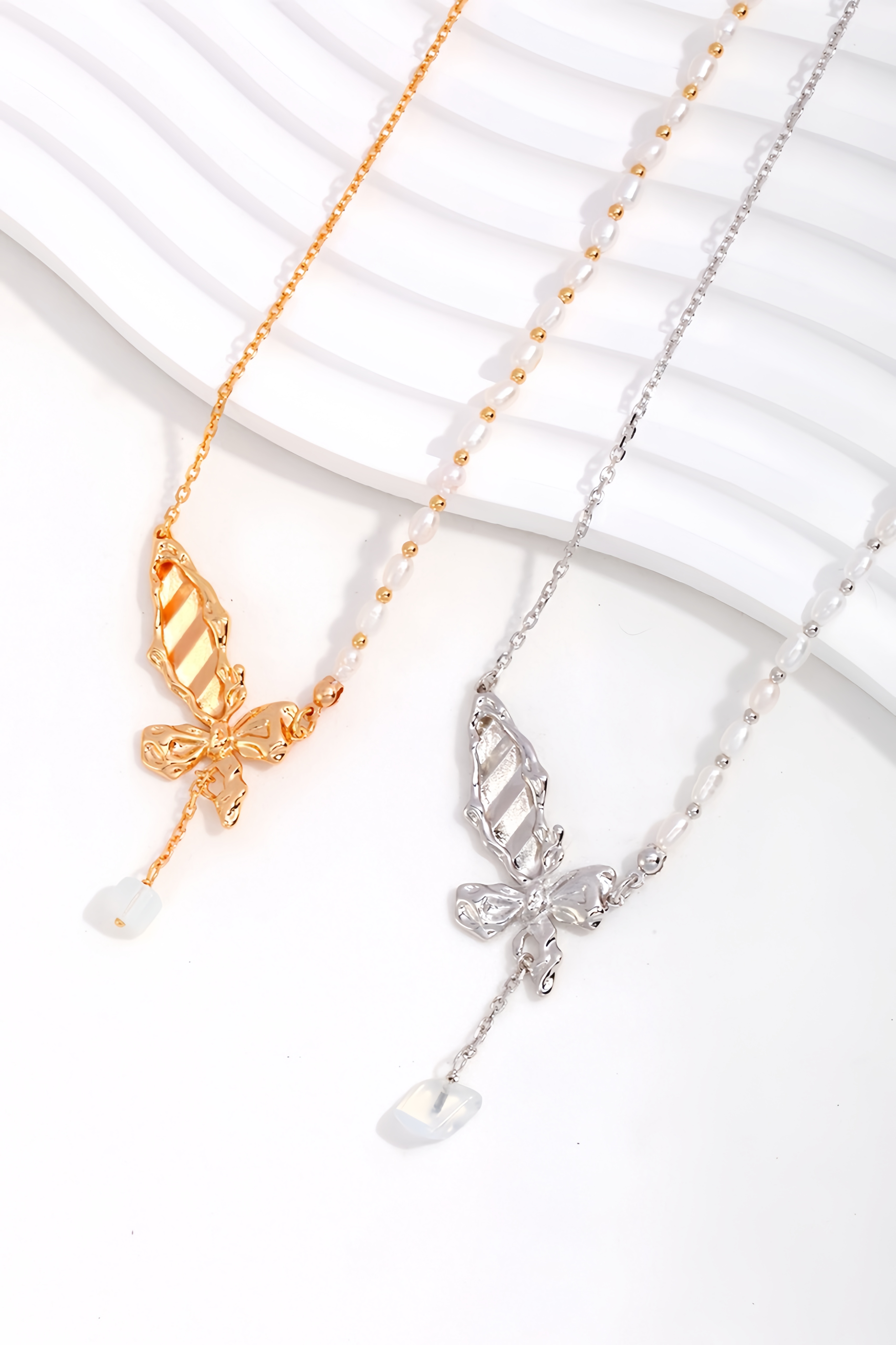 18K S925 sterling silver fashion personality romantic pearl opal earrings necklace bracelet ring