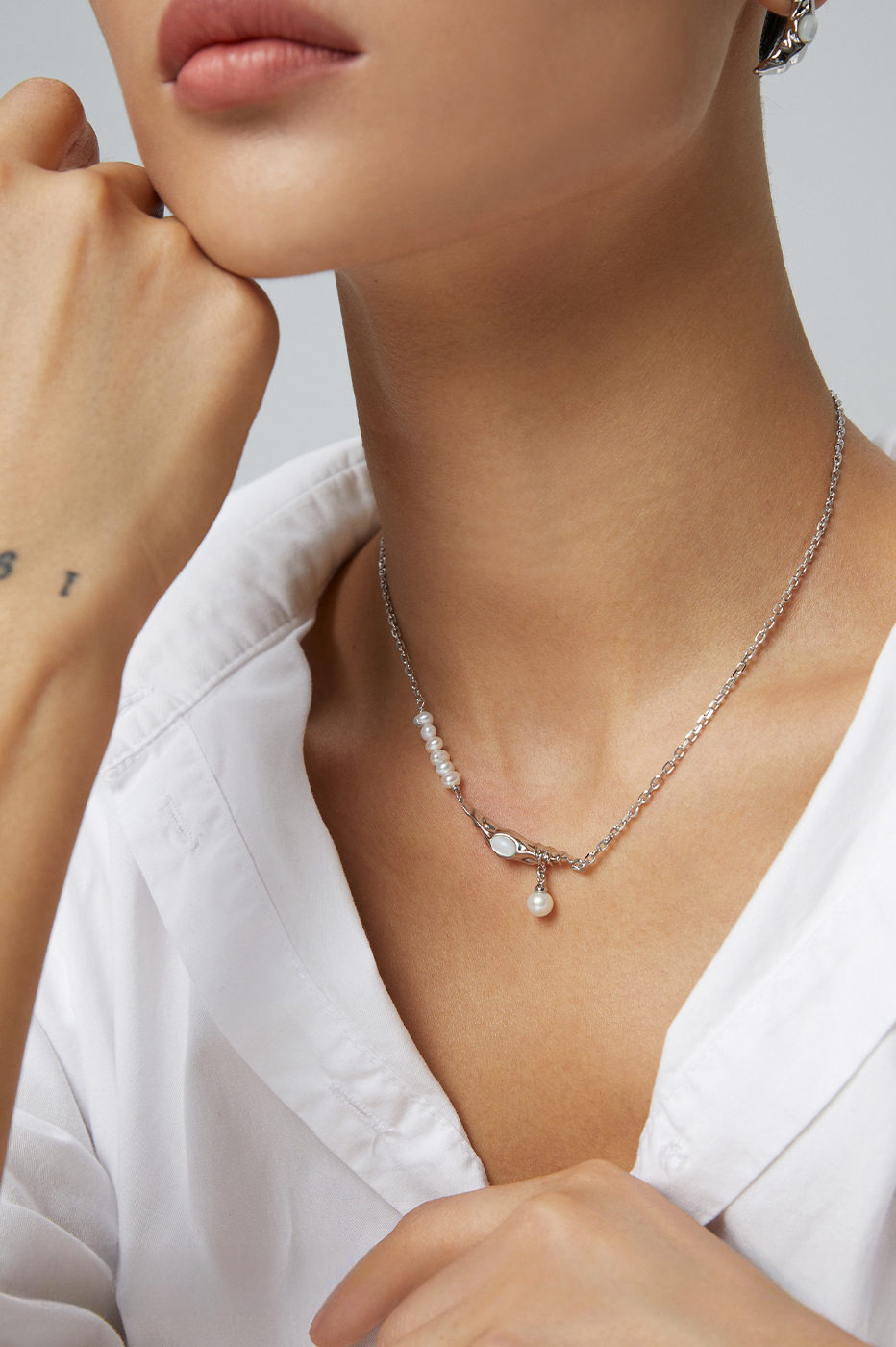 18K S925 Sterling Silver Fashion Vintage Premium Elegant Lapis Lazuli Earrings Necklace