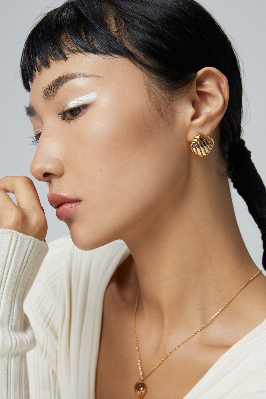 18K S95 Sterling Silver Fashion Personalized Premium Earrings Necklace Collection