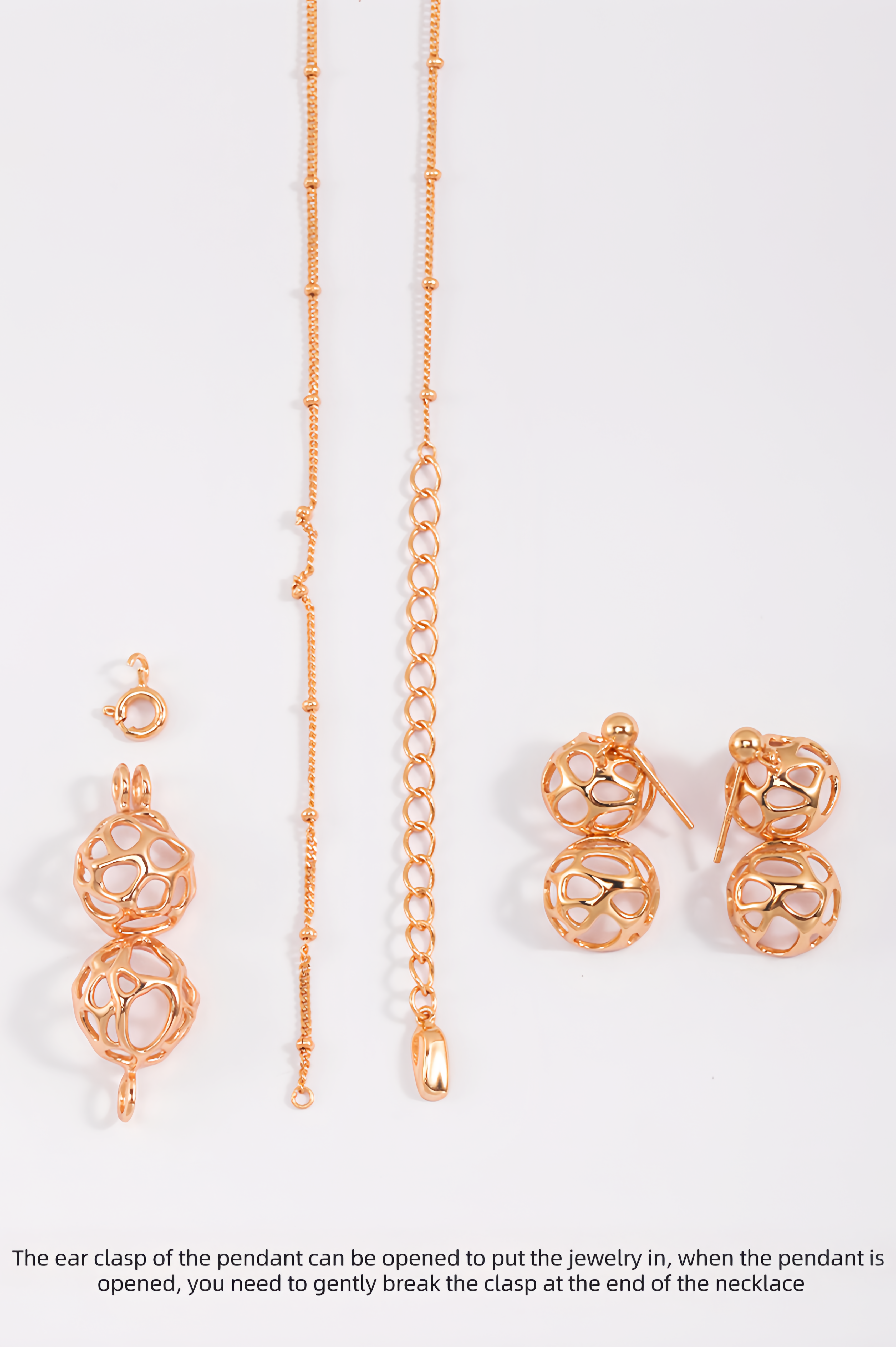 18K S925 Sterling Silver Fashion Personalized Premium Feeling Fun Earrings Necklace