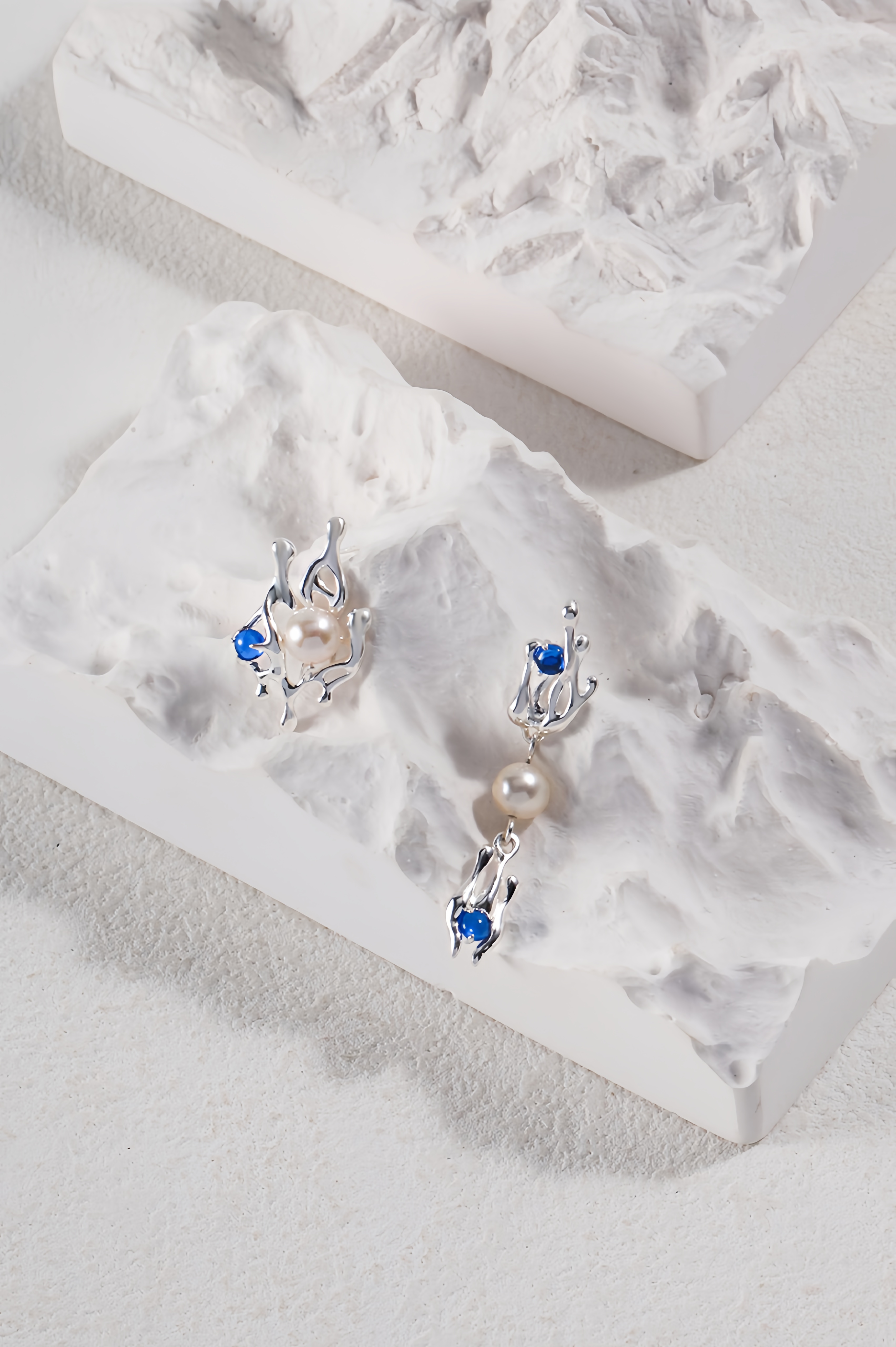 18K S925 sterling silver fashion exquisite noble earrings necklace