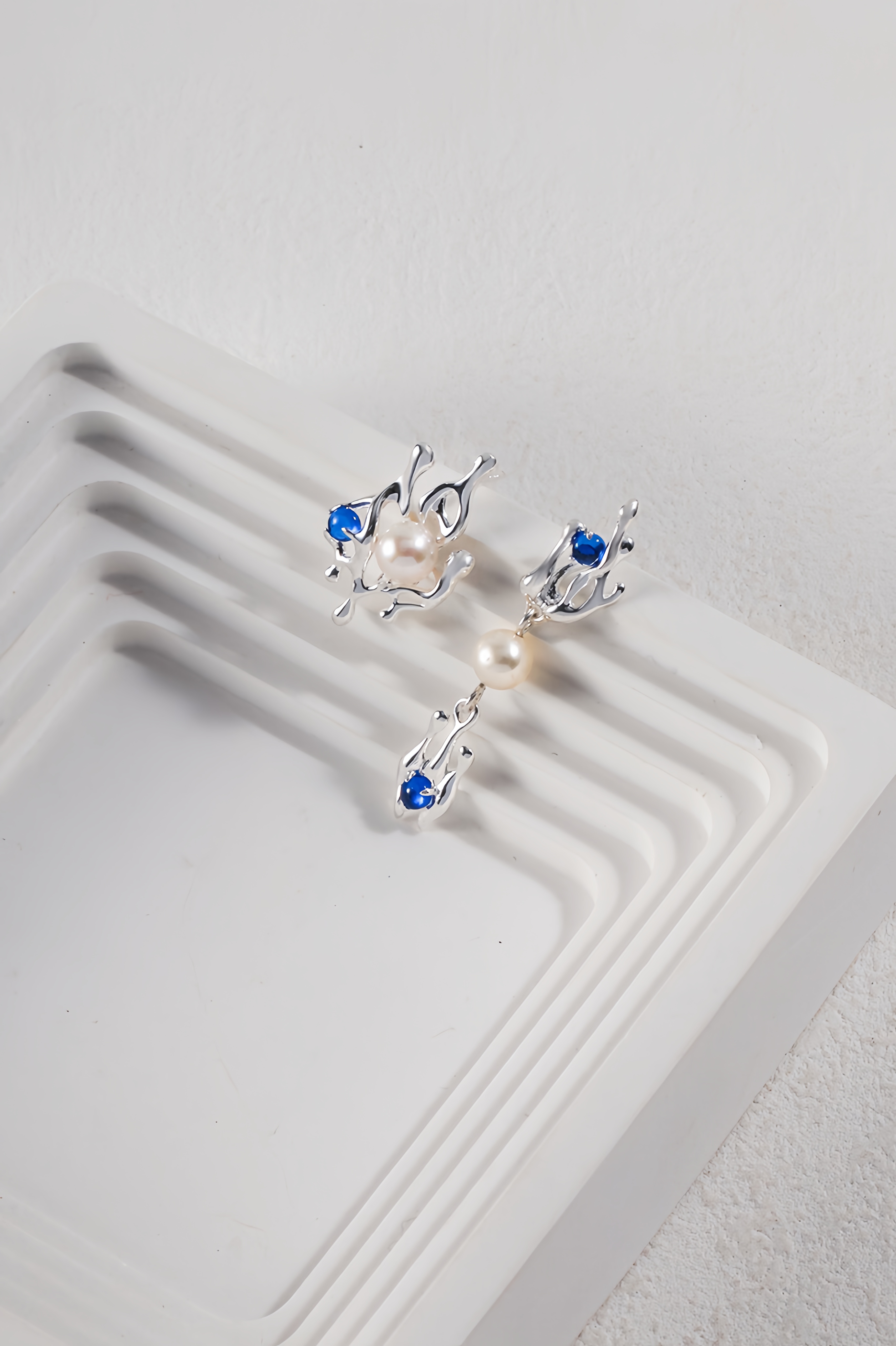 18K S925 sterling silver fashion exquisite noble earrings necklace