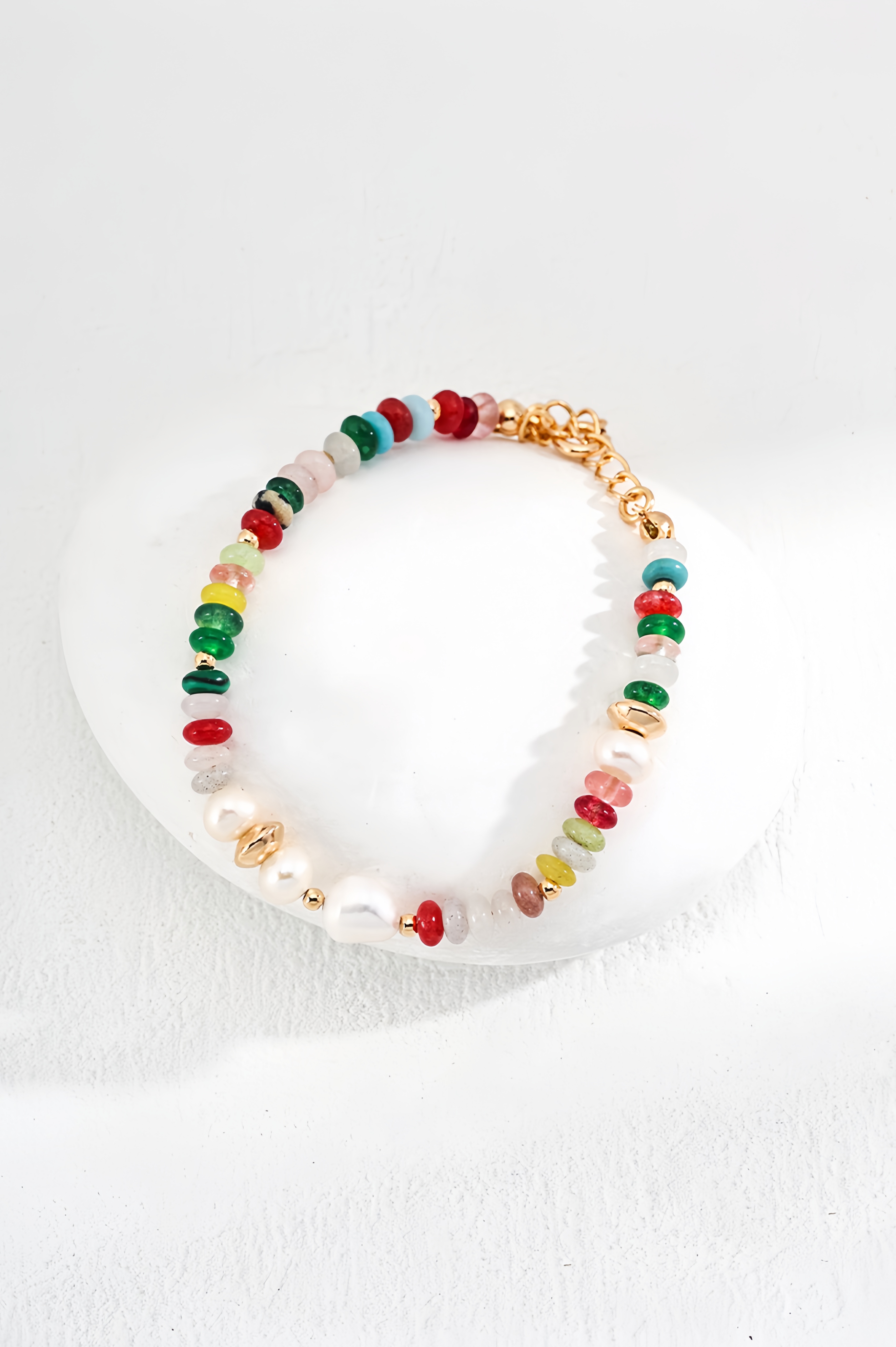 18K S925 Sterling Silver Fashion Personalized Color Stone Bracelet Necklace Earrings