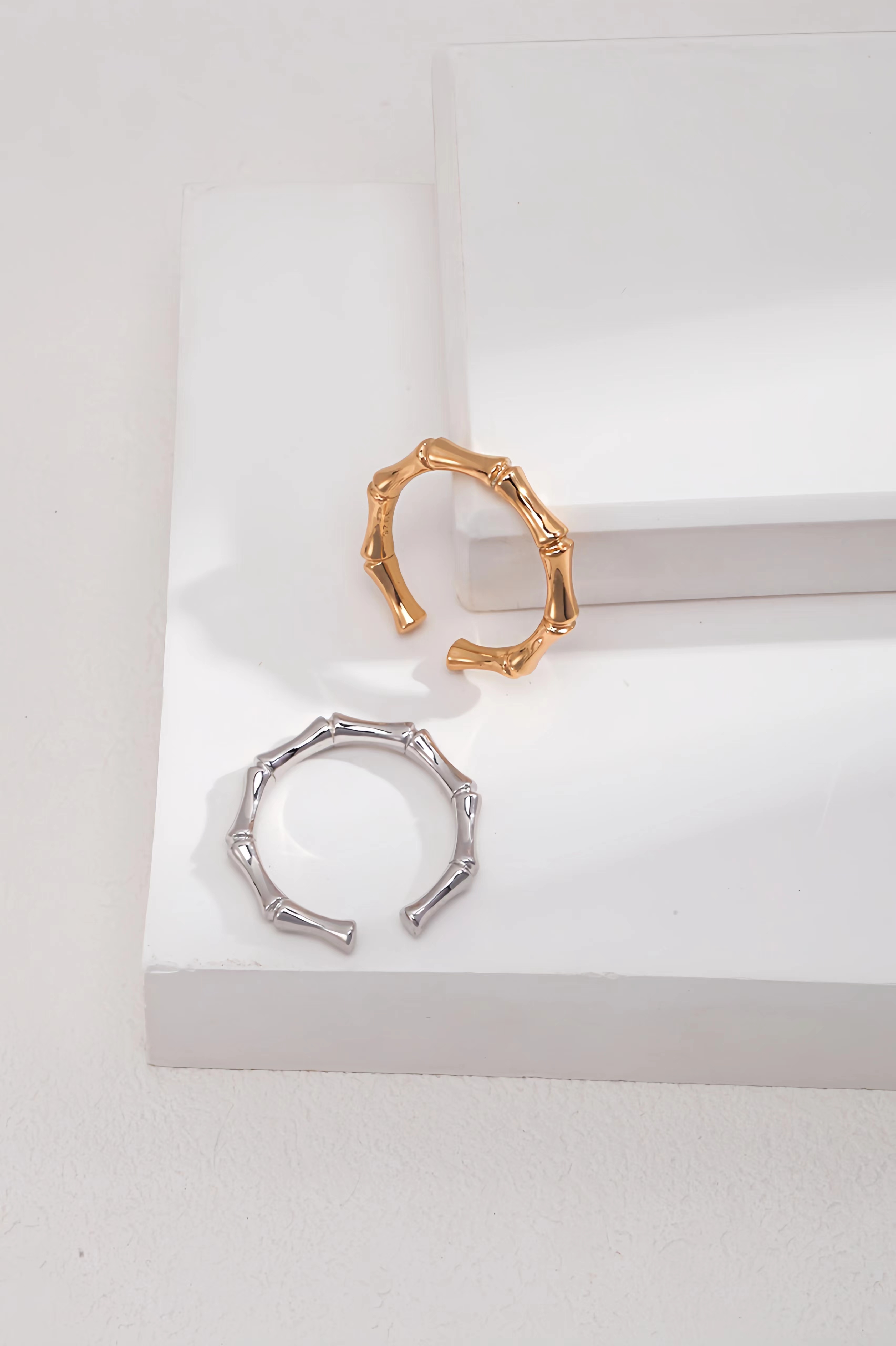 18K S925 Sterling Silver Fashion Premium Simple Versatile Ring