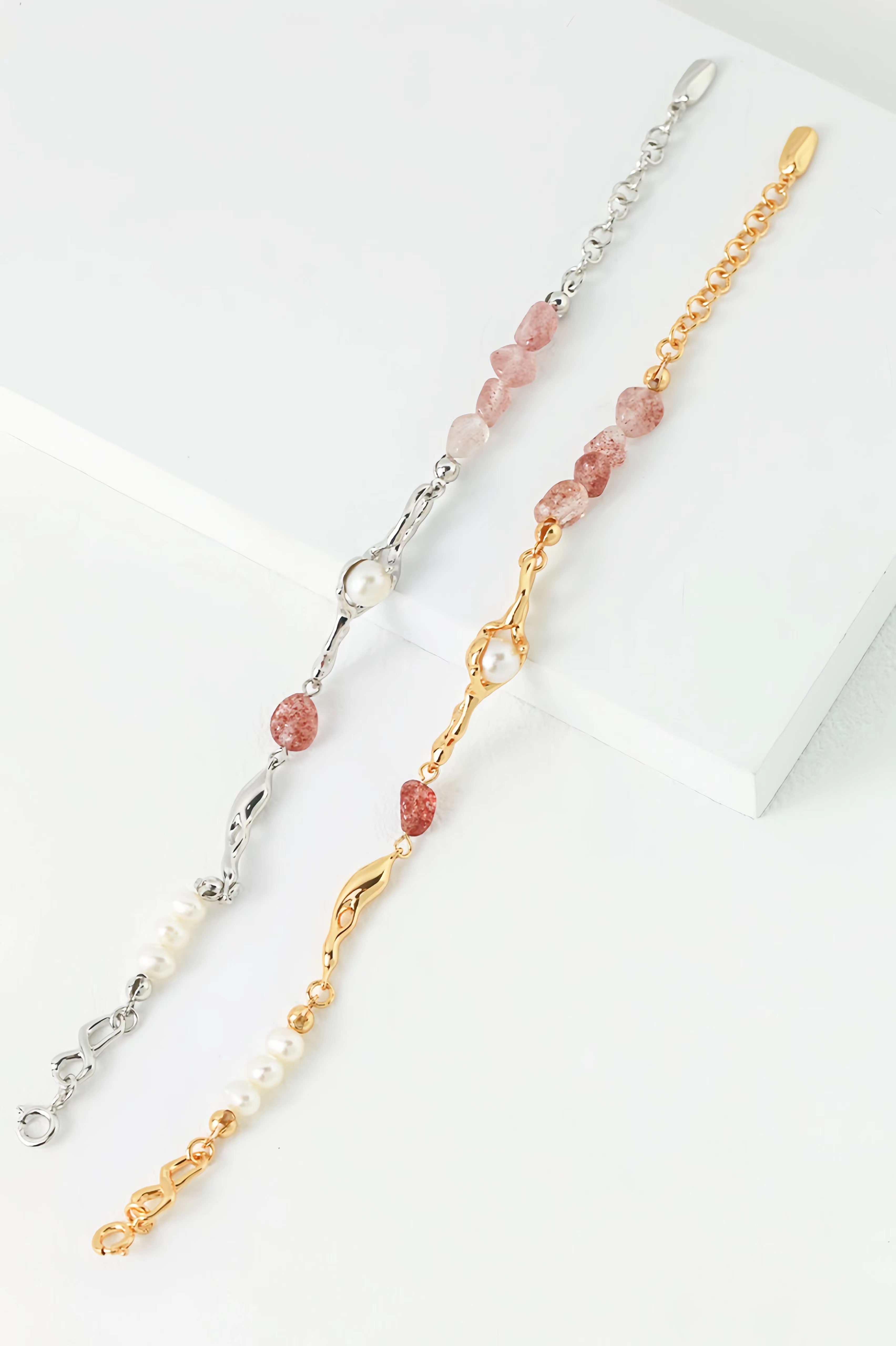 18K S95 sterling silver fashion temperament sweet senior sense of bracelet