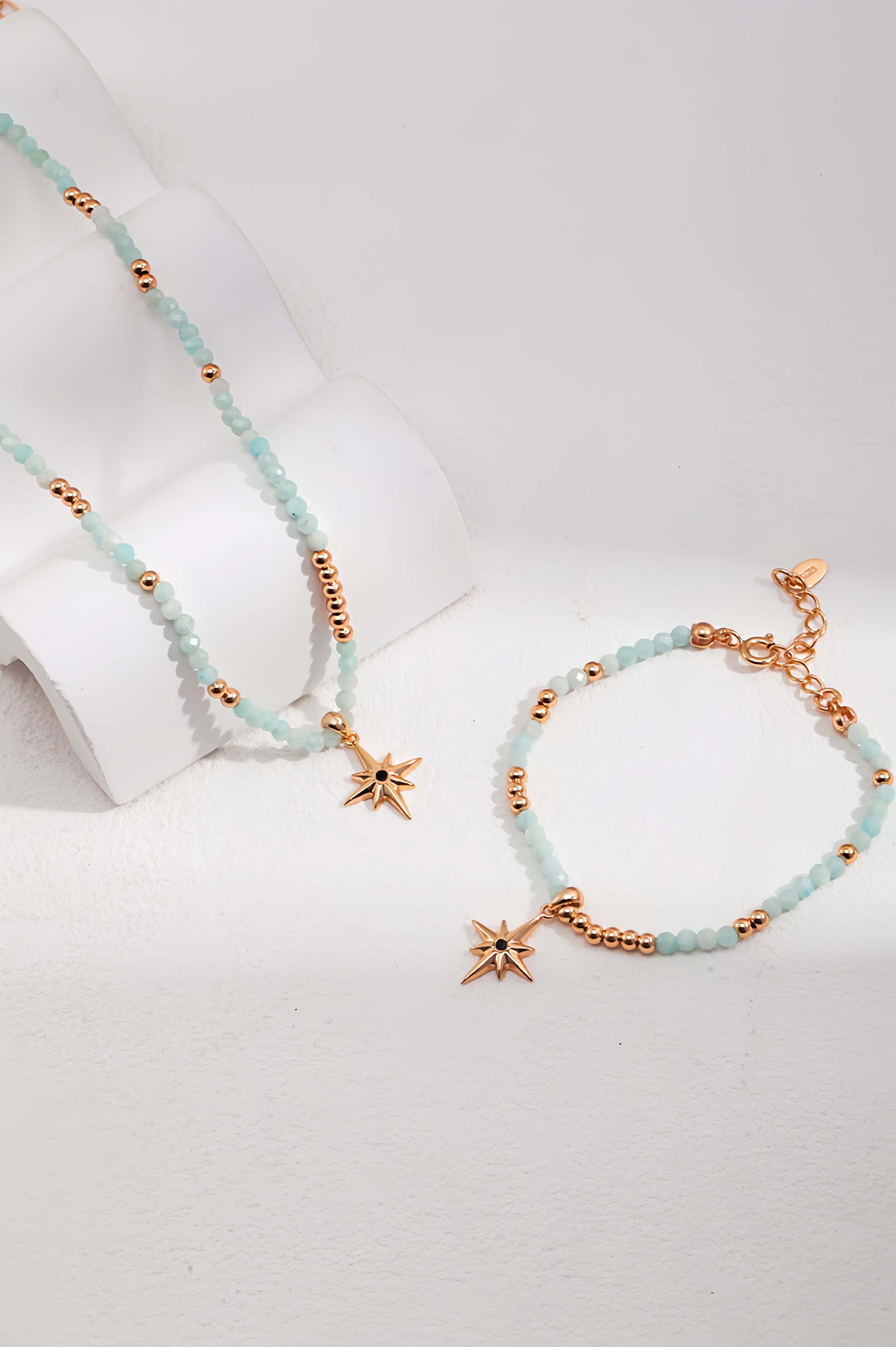 18K S95 Sterling Silver Fashion Exquisite Premium Feeling Bracelet Necklace