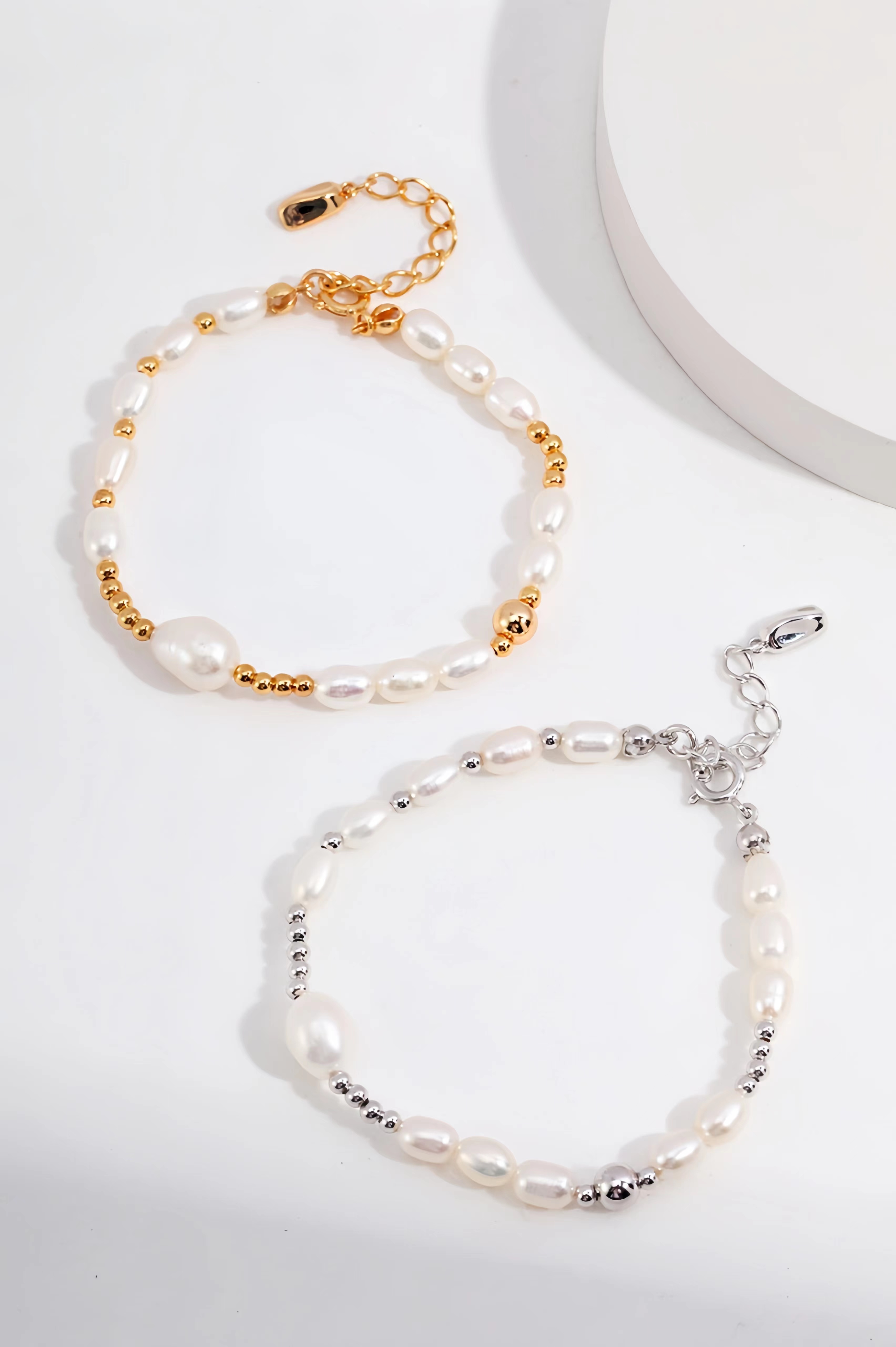 18K S95 sterling silver fashion personality simple and versatile bracelet