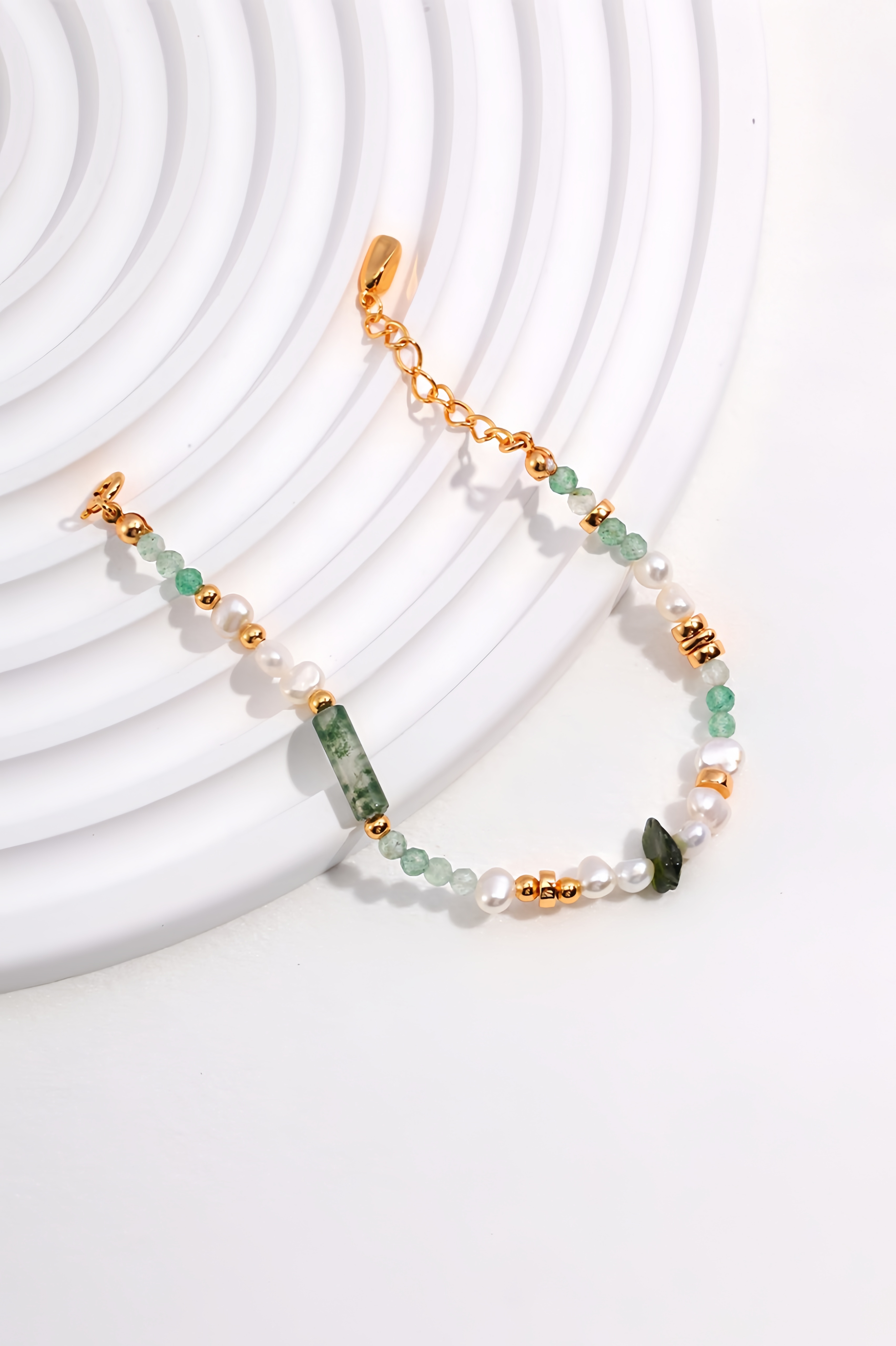 Rose Gold Natural Moonstone Ring