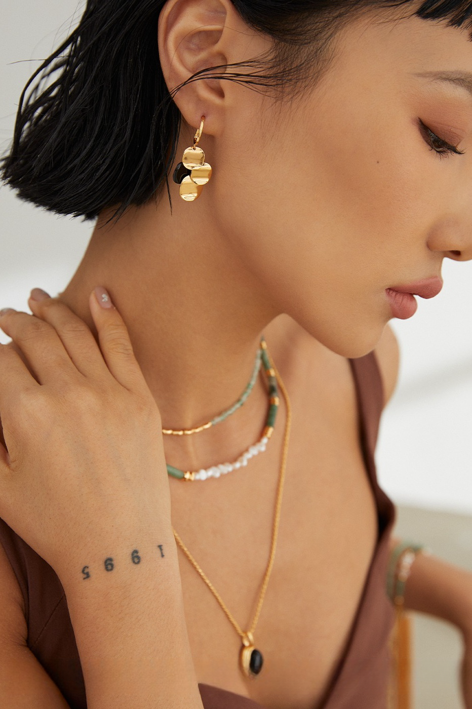 Rose Gold Natural Moonstone Ring