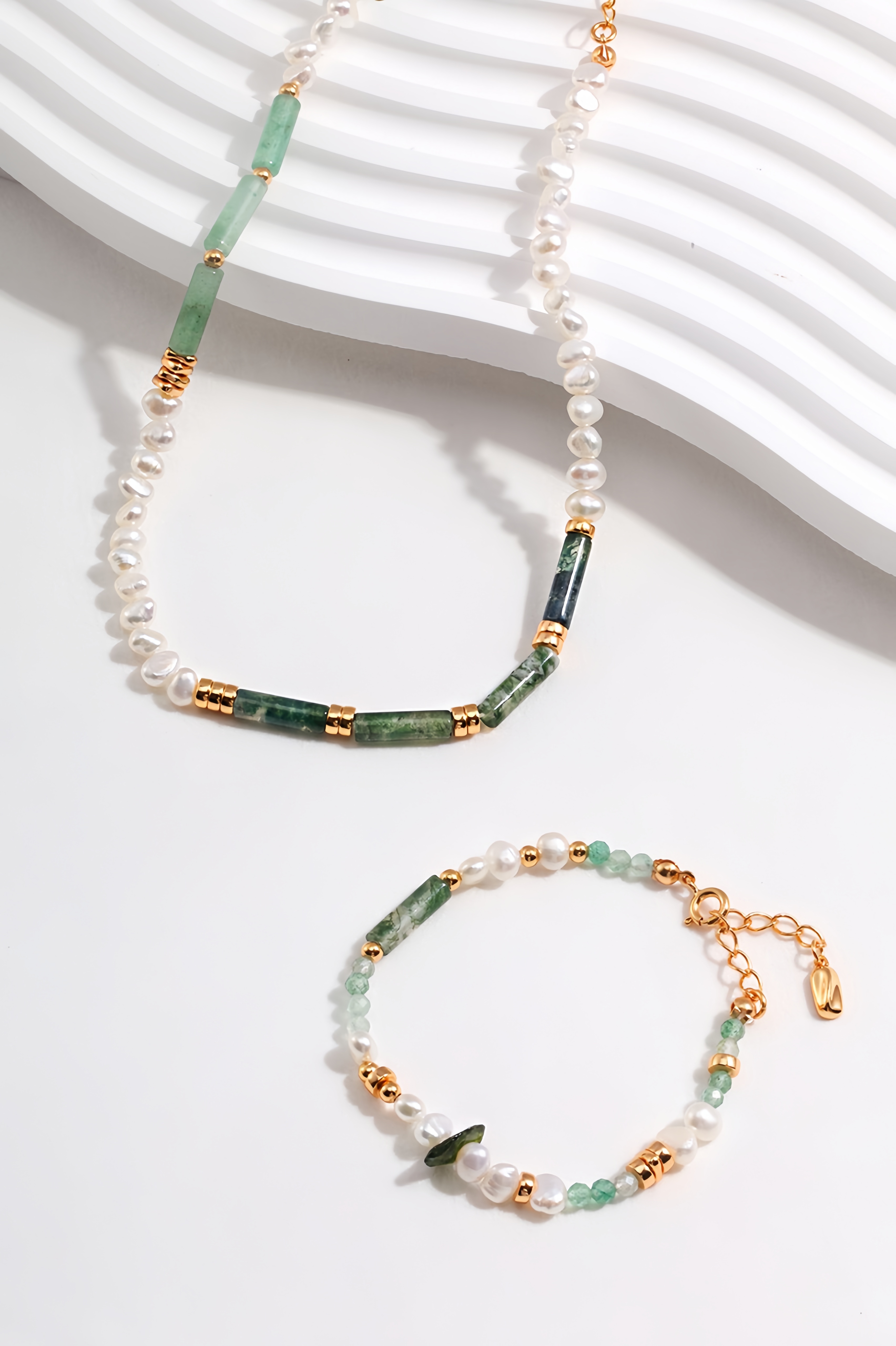 Rose Gold Natural Moonstone Ring