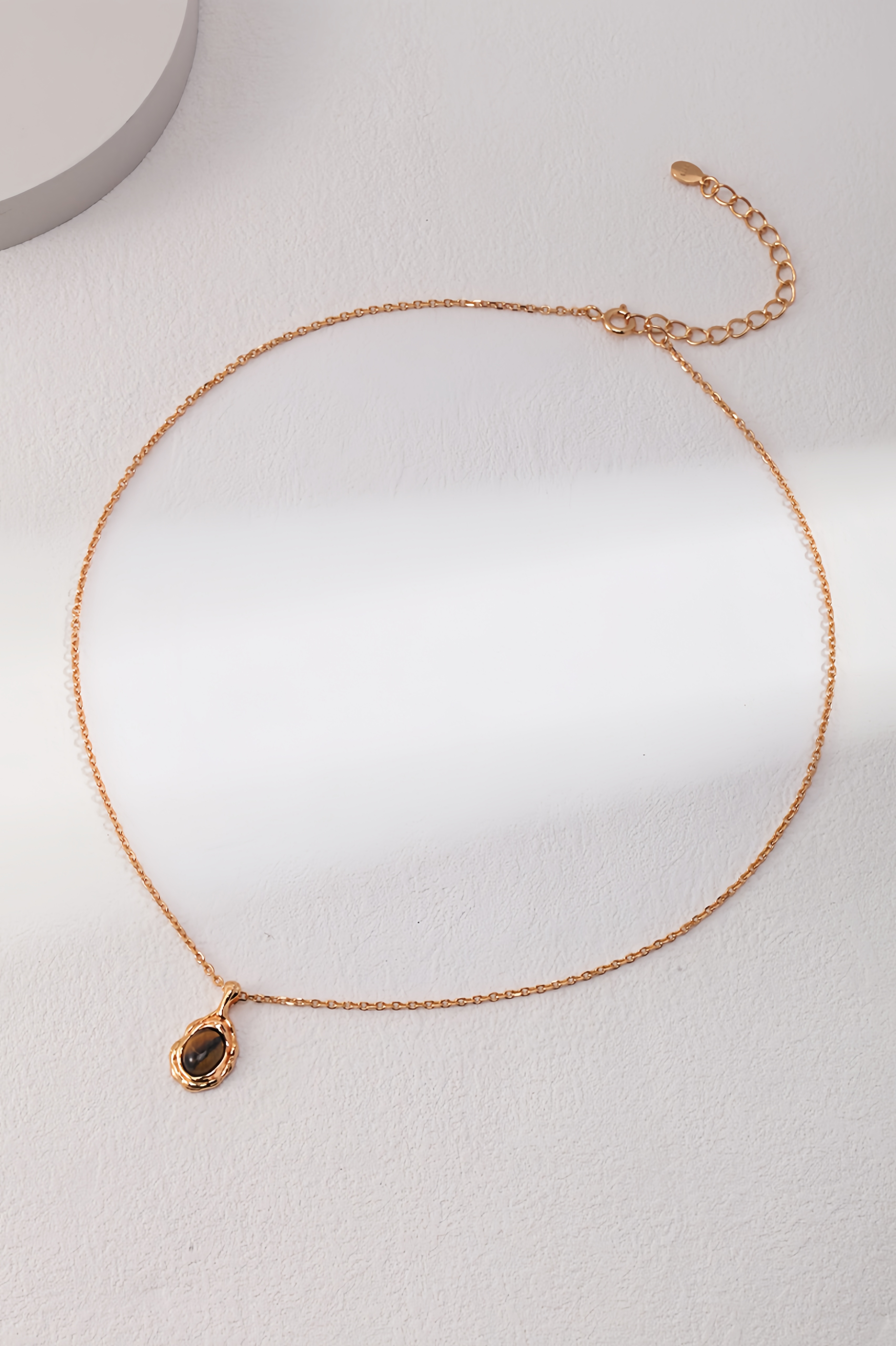 18K S925 Sterling Silver Fashion Unique Personalized Tiger Eye Stone Series