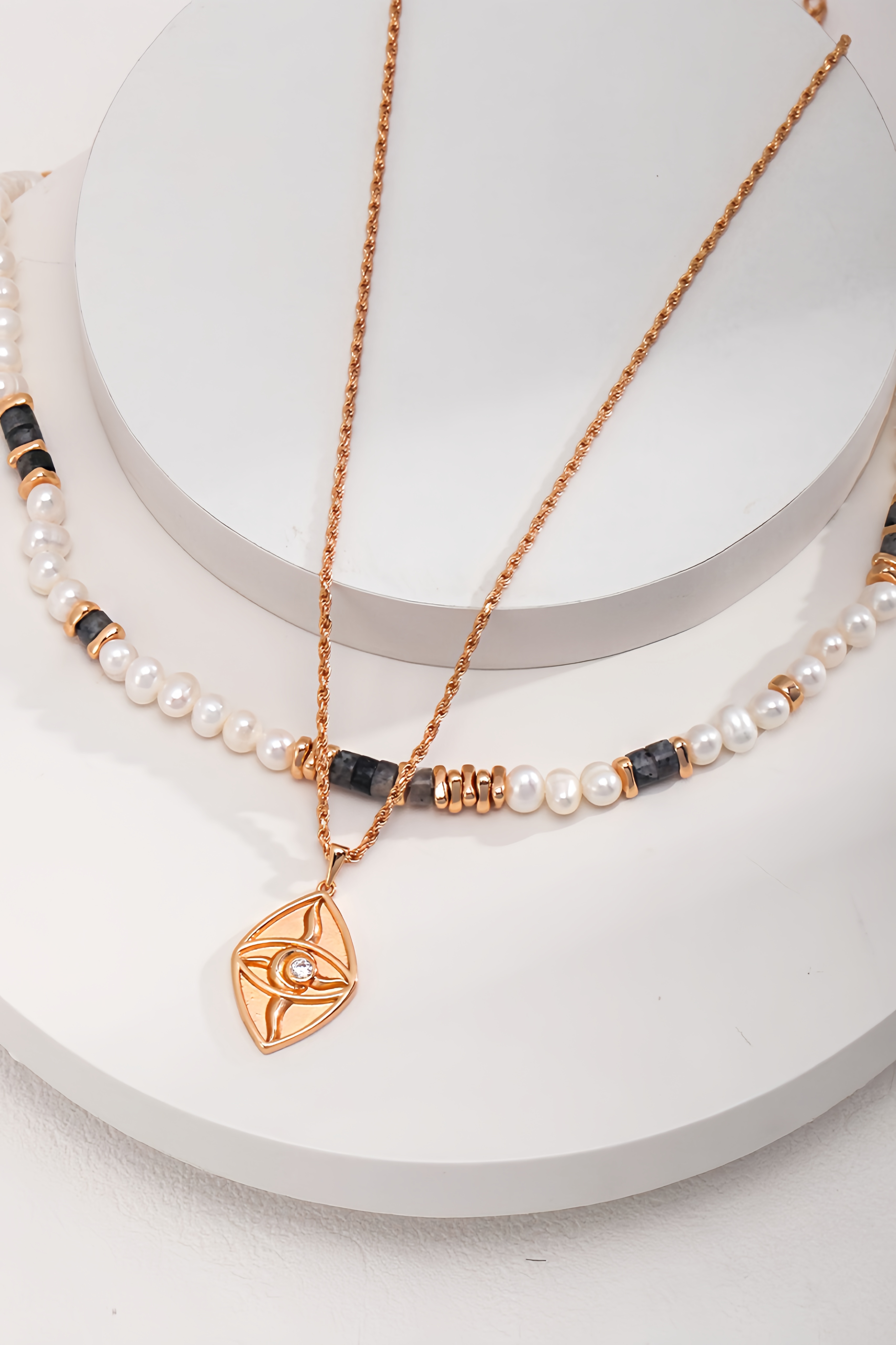 18K S925 sterling silver fashion personality elegant temperament necklace