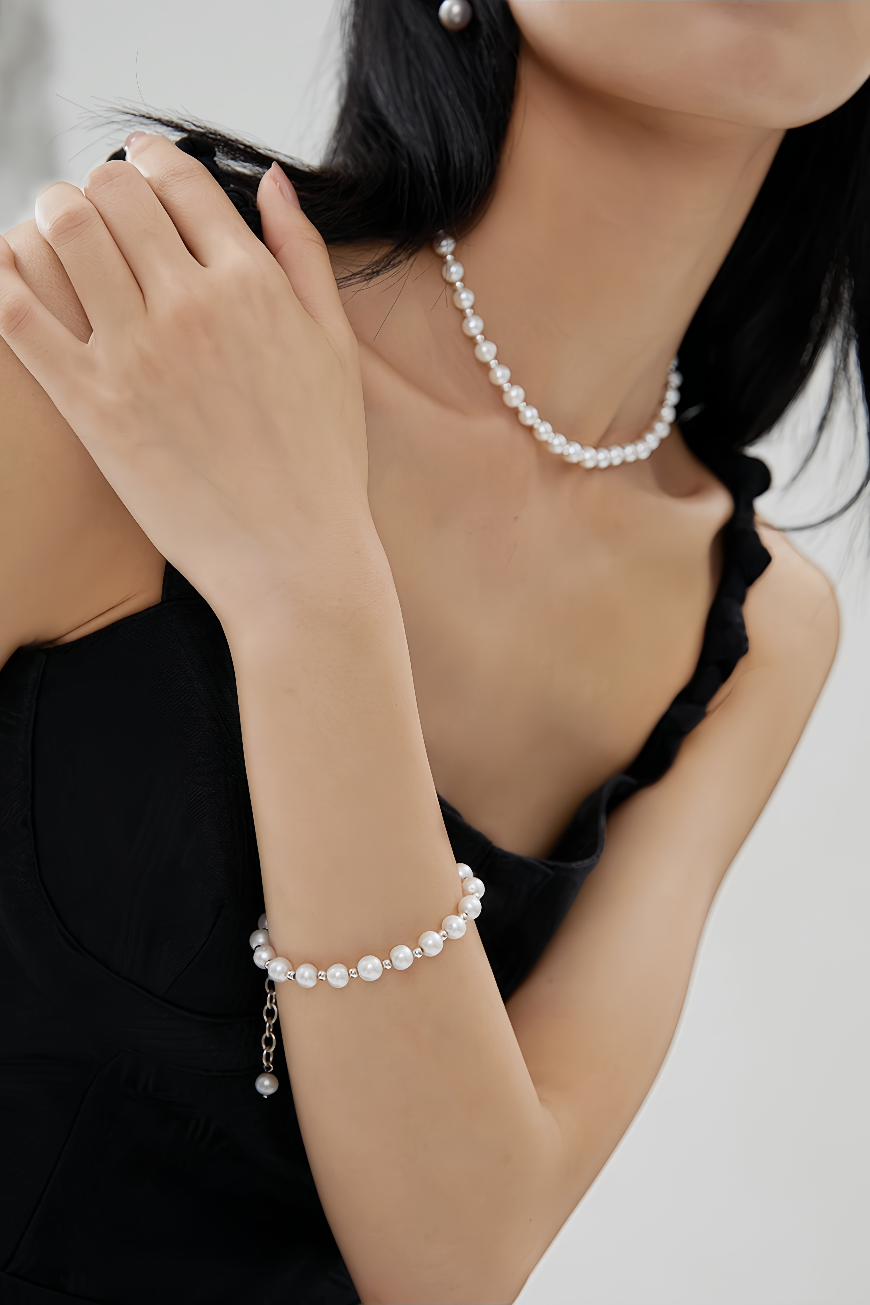 18K S925 Sterling Silver Fashion Cool Style Pearl Reinvention Collection
