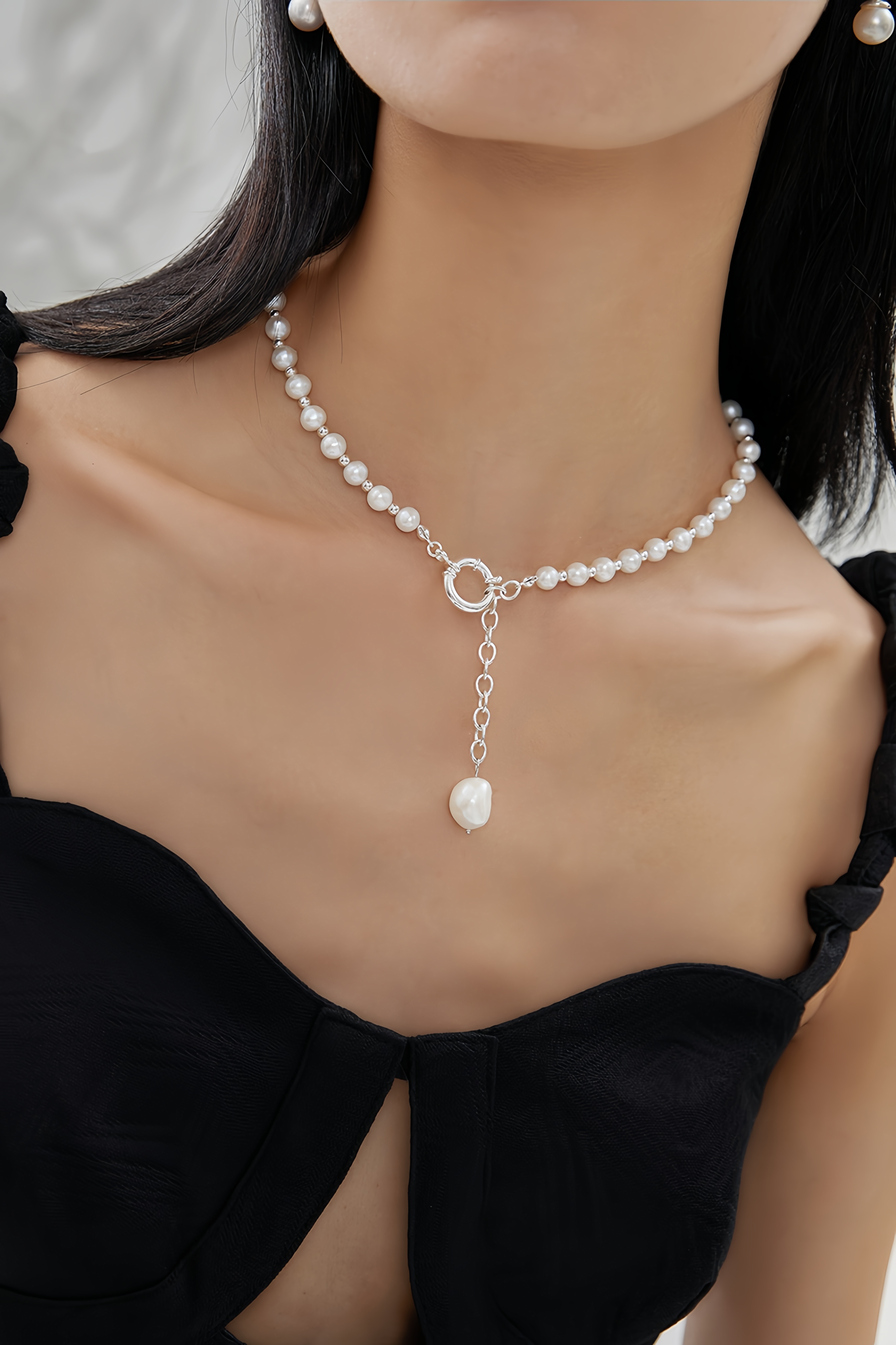 18K S925 Sterling Silver Fashion Cool Style Pearl Reinvention Collection