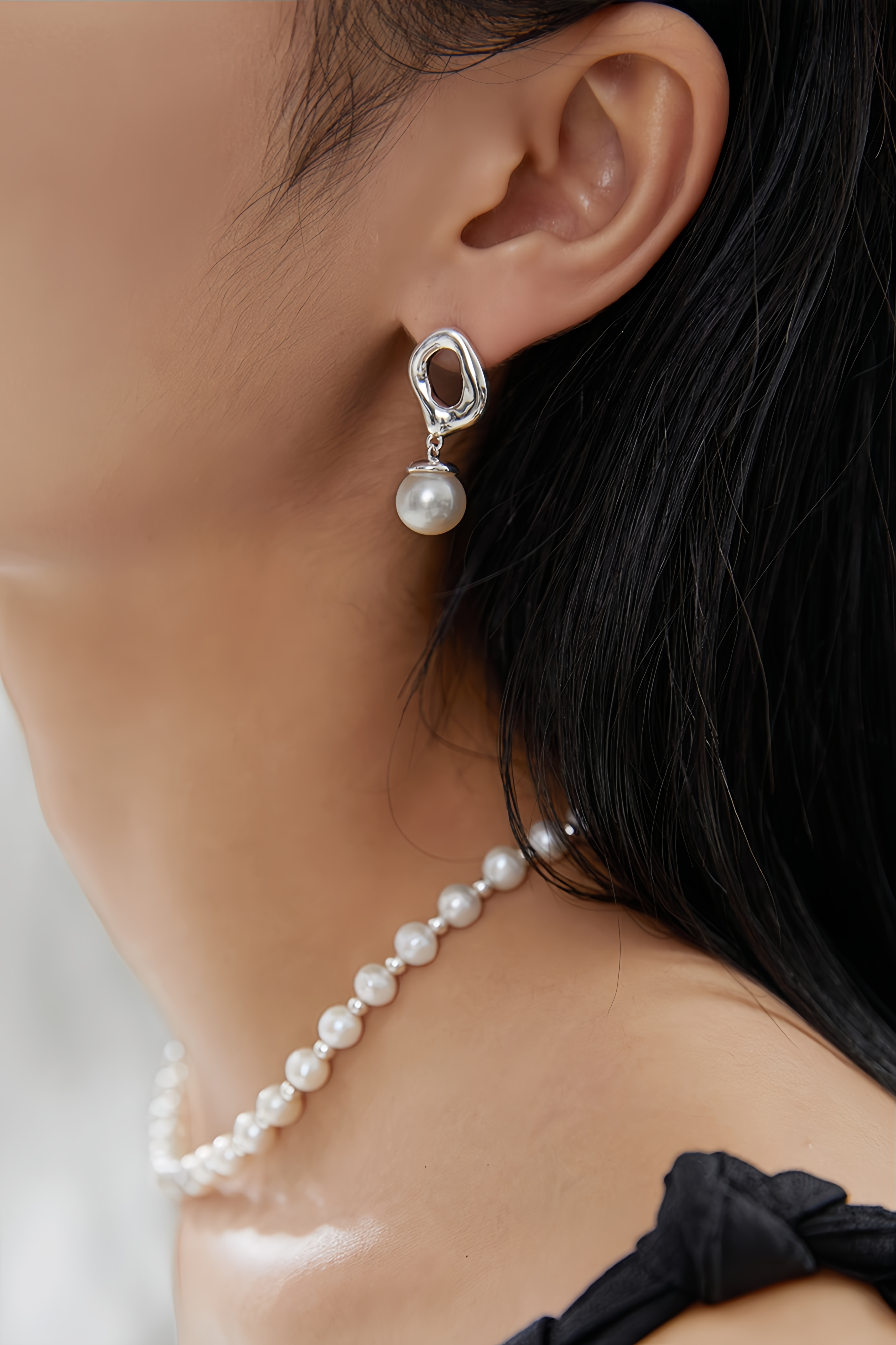 18K S925 Sterling Silver Fashion Cool Style Pearl Reinvention Collection