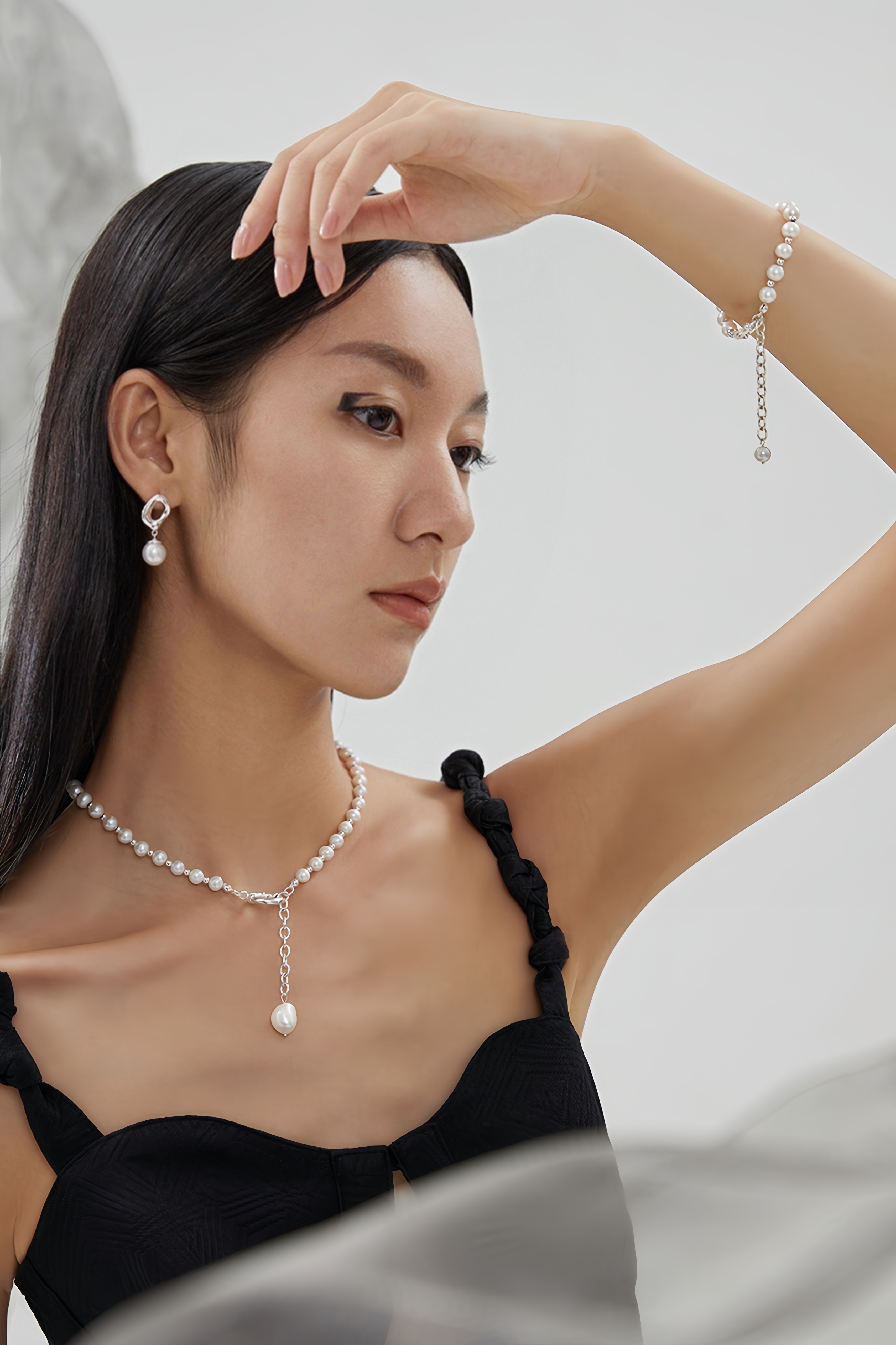 18K S925 Sterling Silver Fashion Cool Style Pearl Reinvention Collection