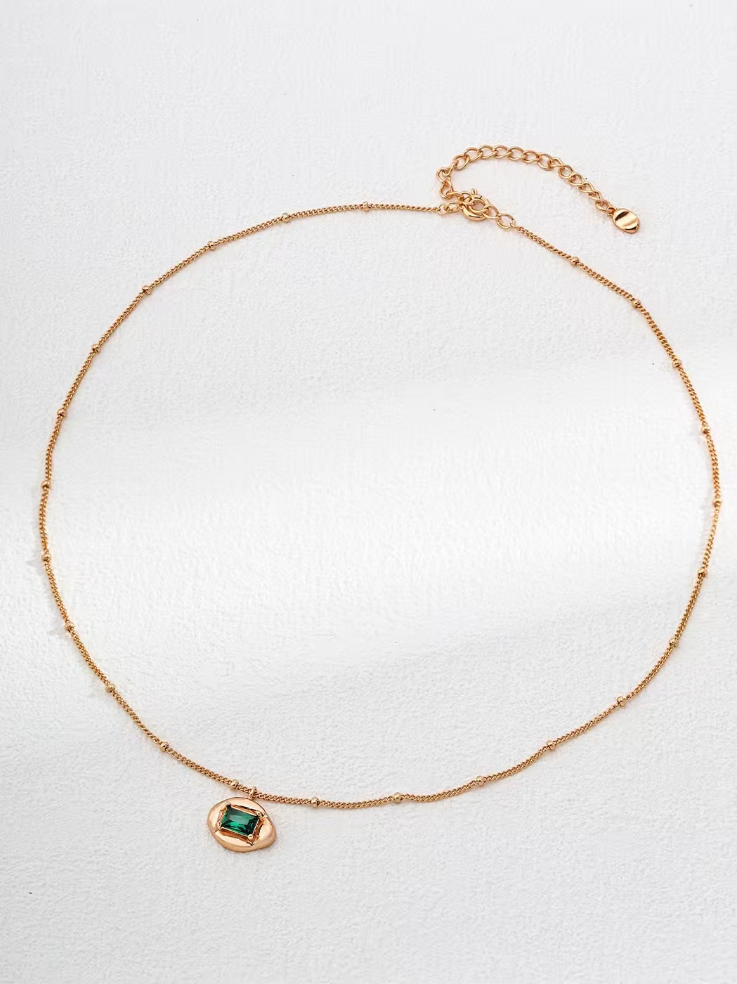 18K S925 sterling silver fashion simple match temperament earrings necklace