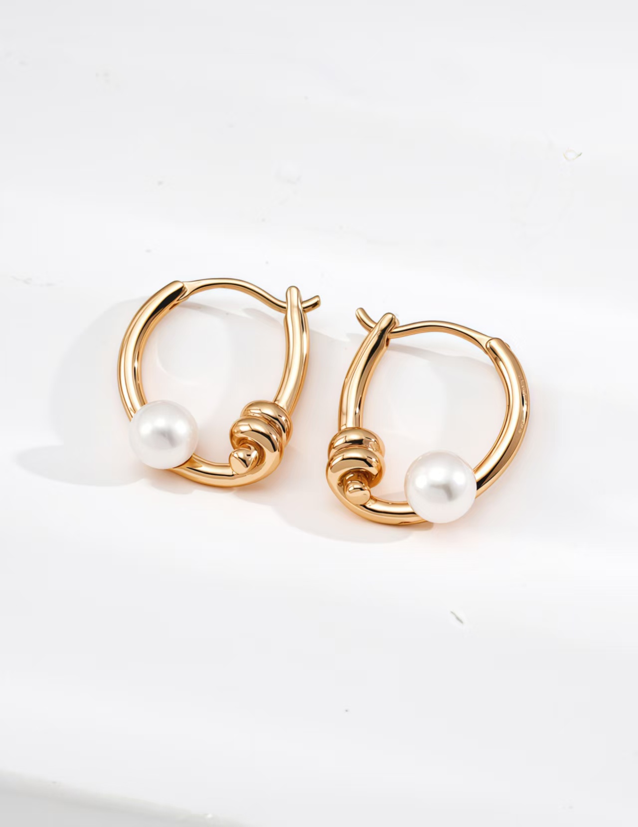 18K 925 sterling silver earrings for a stylish, versatile look