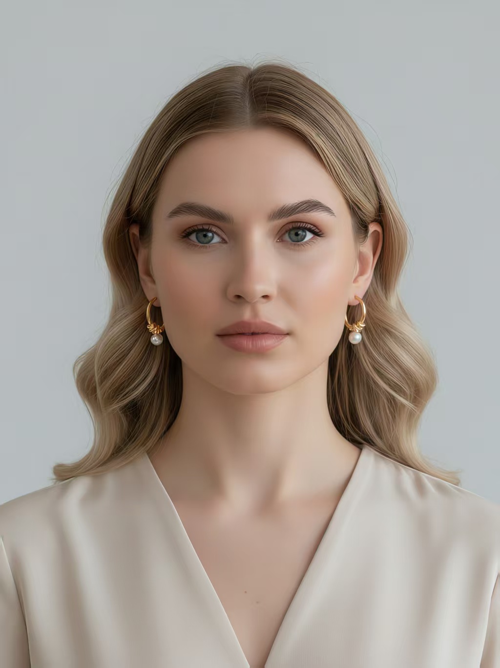 18K 925 sterling silver earrings for a stylish, versatile look