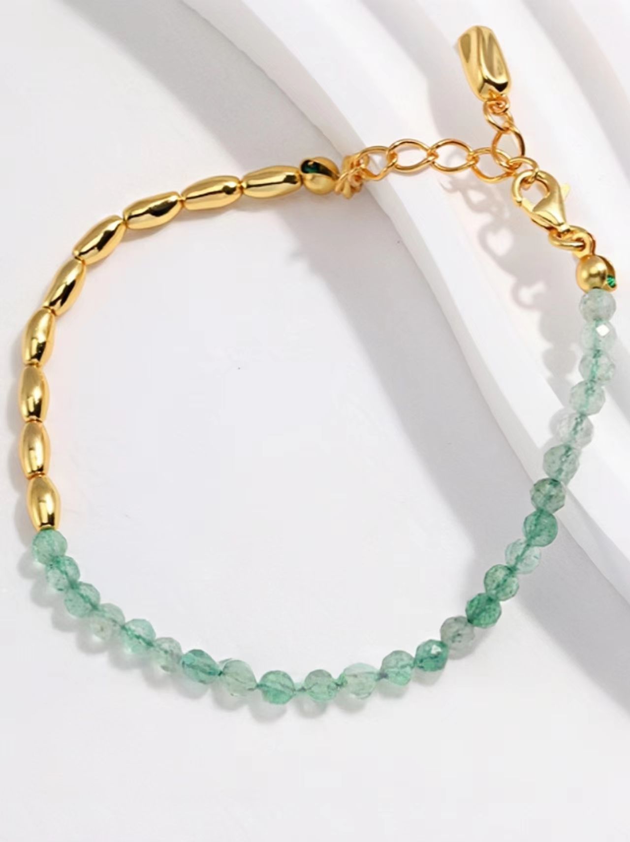 18K S95 Sterling Silver Fashion Unique Premium Small Fresh Green Jade necklace、bracelet、ring、earrings
