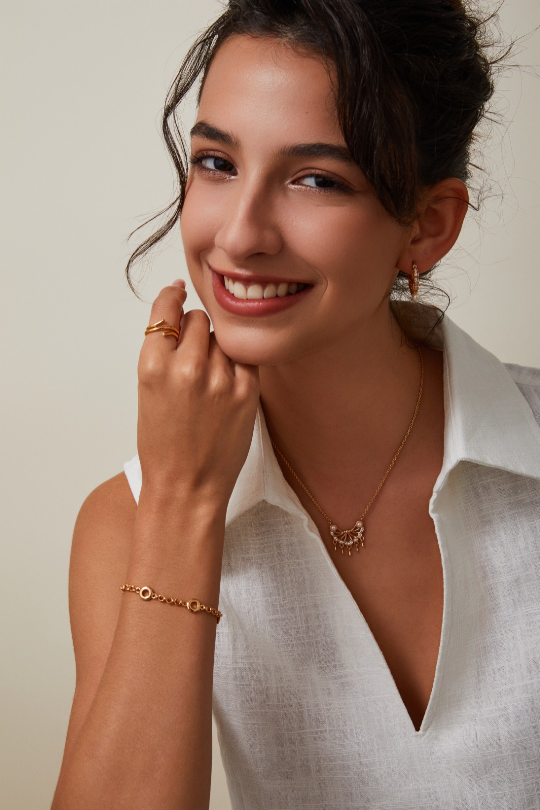 18K S925 Silver Fashionable, Exquisite, and Luxurious Lingyu Series Pearl Necklace