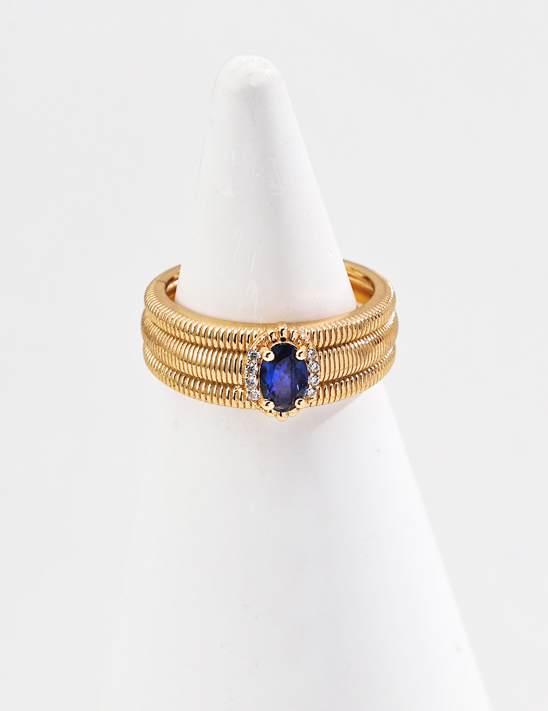 18K S925 sterling silver retro high-end ring