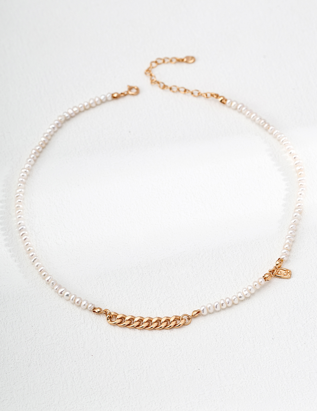 18K S925 Silver Stylish Natural Pearl Necklace