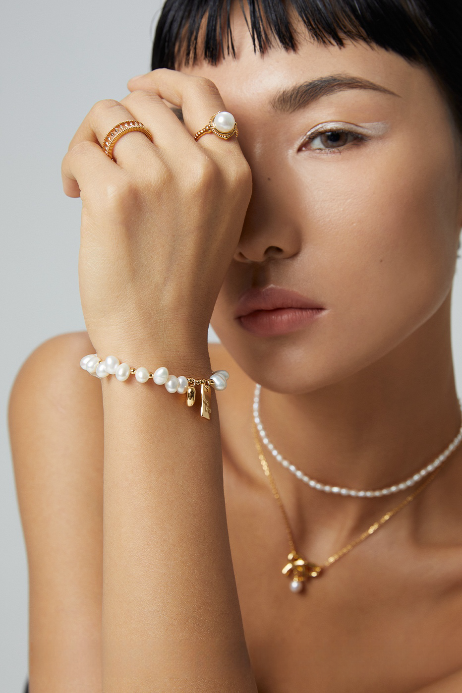 18K S925 Sterling Silver Fashion Elegant Earrings Necklace Collection