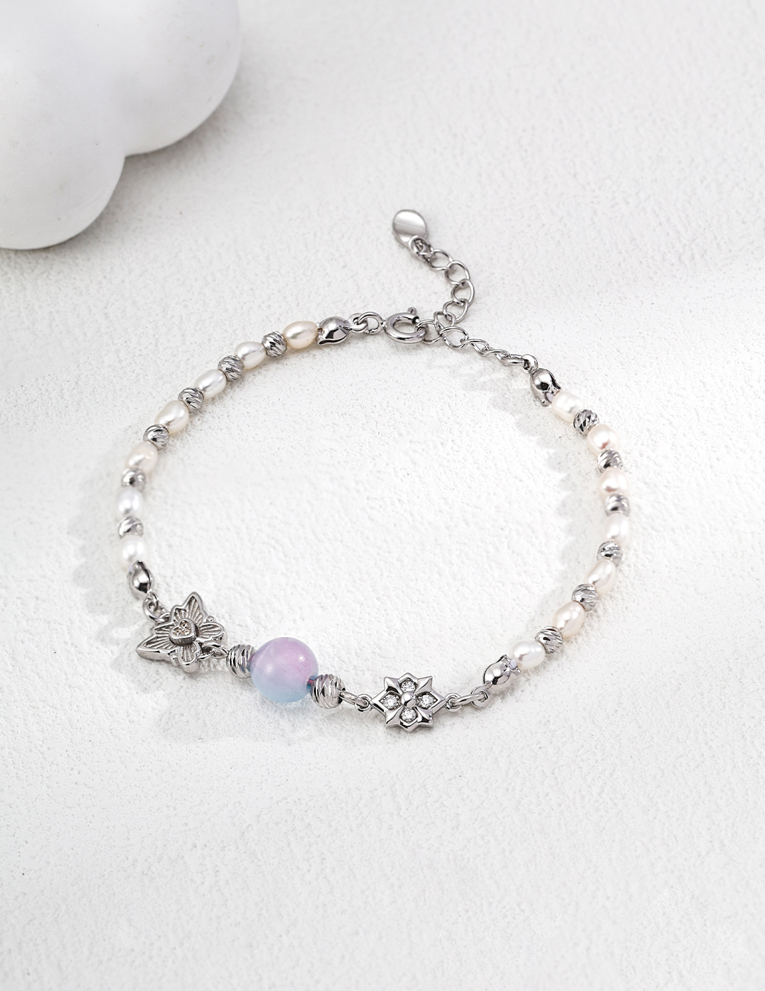 18K S925 sterling silver cute elegant fashion bracelet