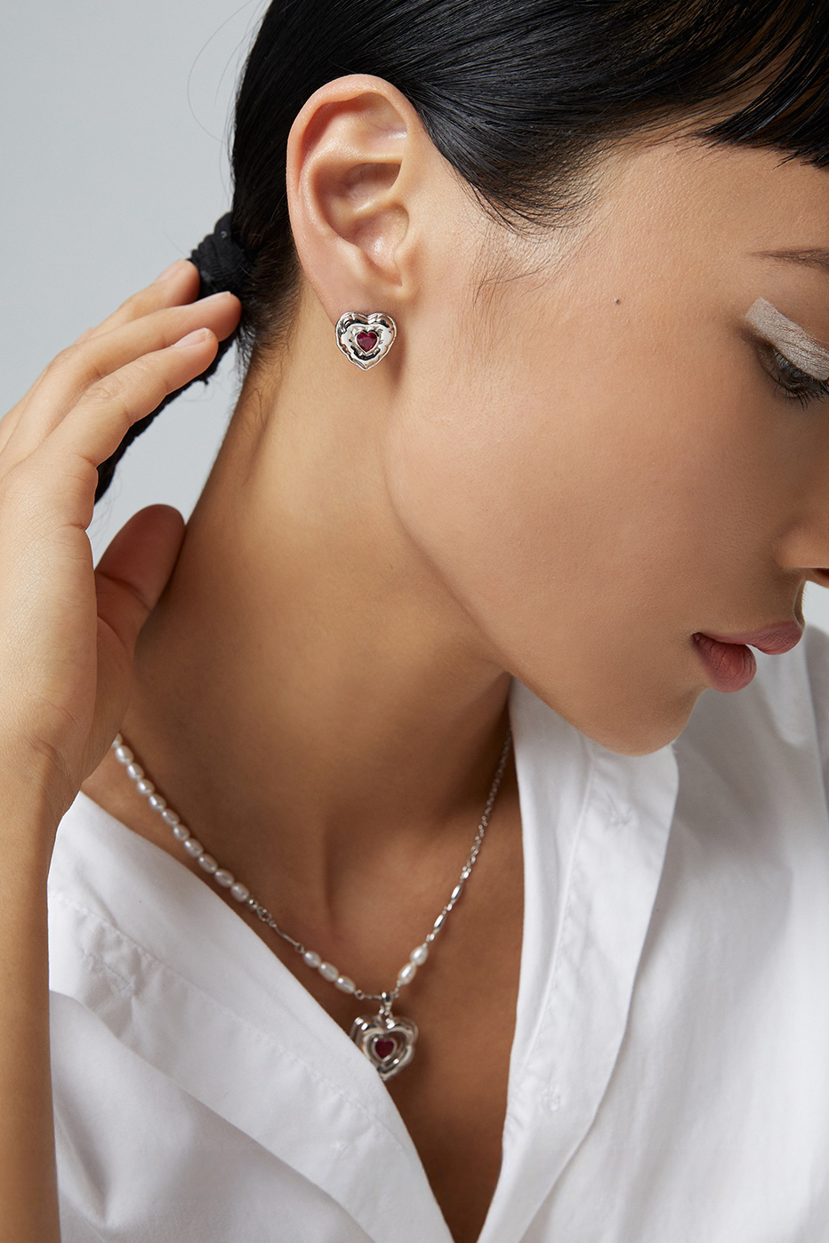  18K Natural Watercress Agate Necklace