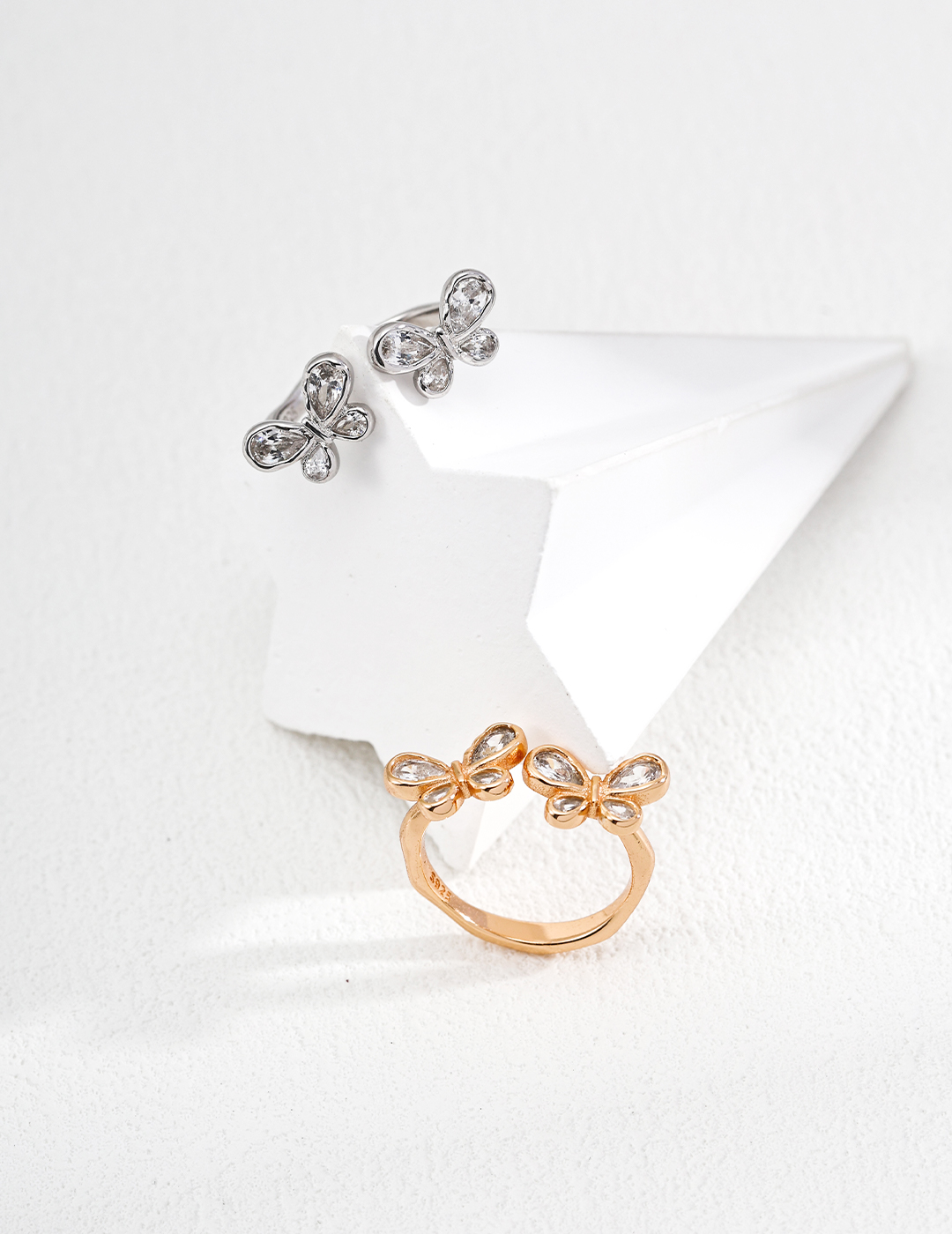 18K S925 Silver Stylish Ring