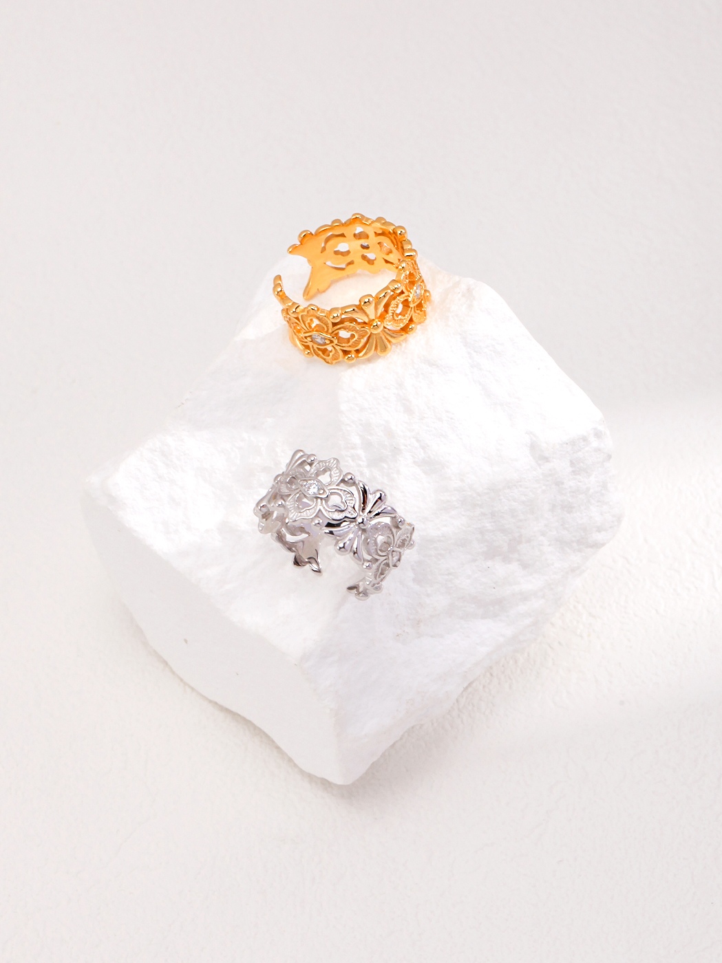 18K S925 Sterling Silver Fashion Exquisite Premium Ring