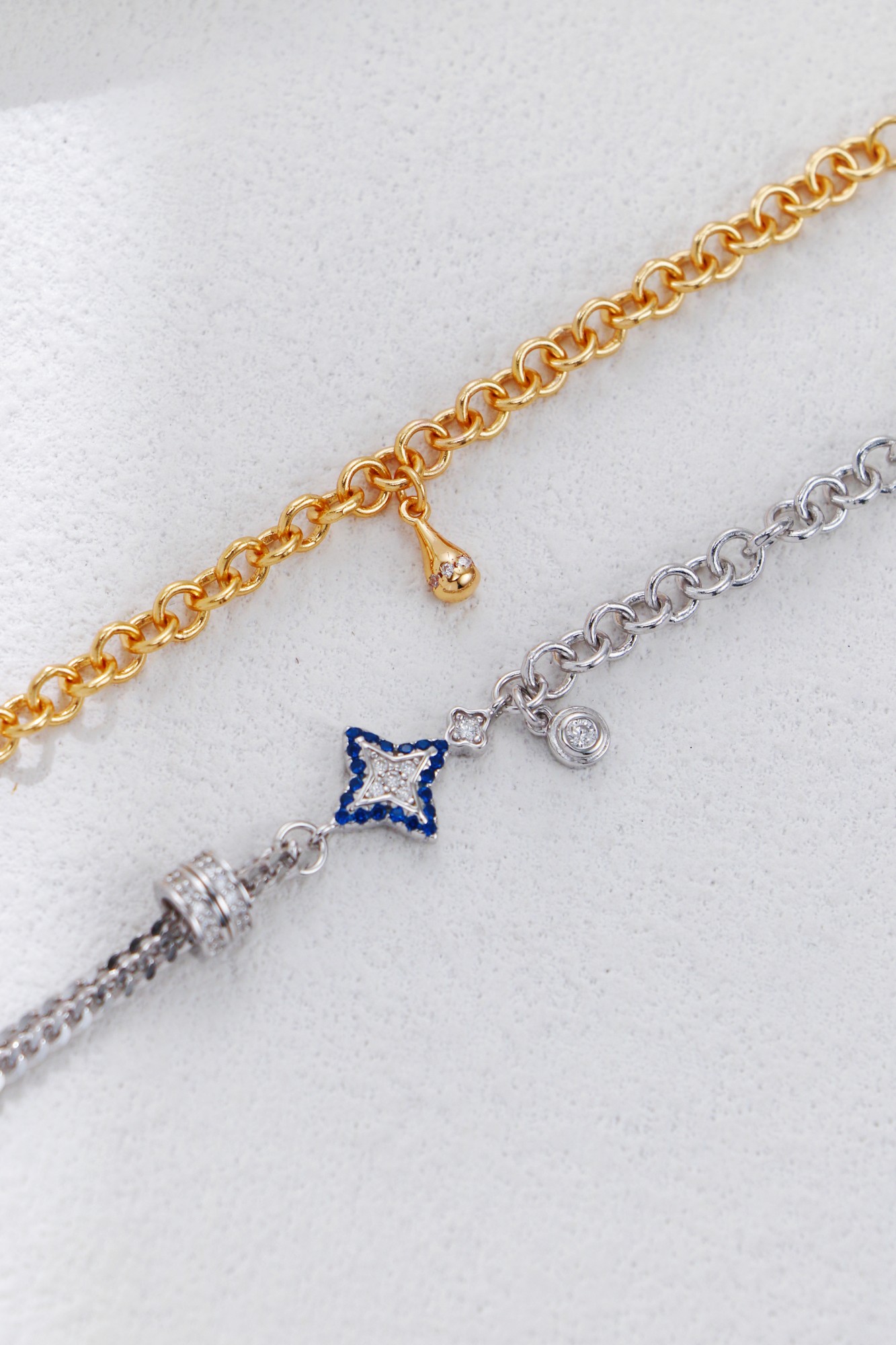 18K Gold S925 Silver Fashion Unique Zirconia Bracelet