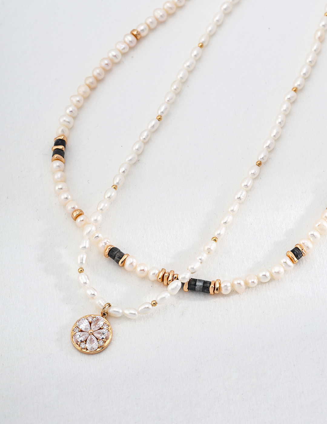 18K S925 Sterling Silver Fashion Retro High-End Natural Pearl 