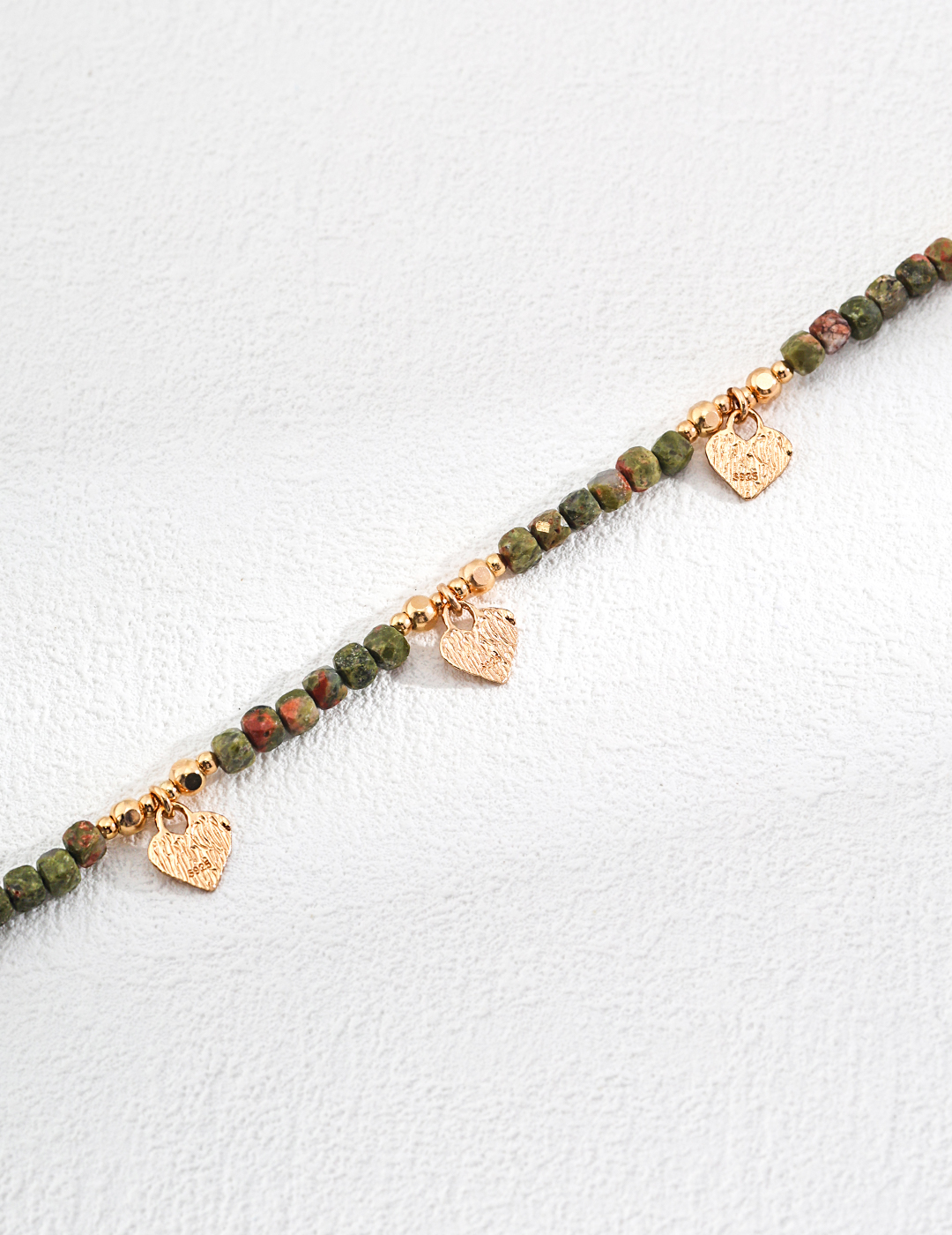 18K S925 Sterling Silver Vintage-Style Shoushan Stone Necklace
