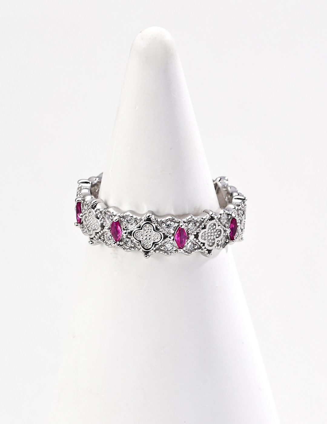 18K 925 Silver Vintage Fashion Luxury Zircon Ring