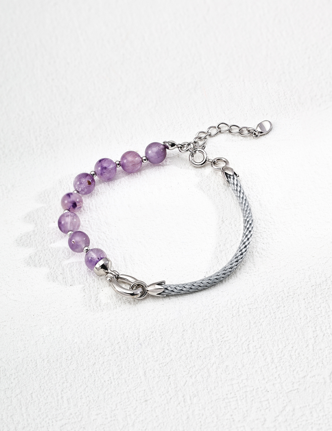 18K Gold & S925 Silver Fashionable Simple Crystal Bracelet