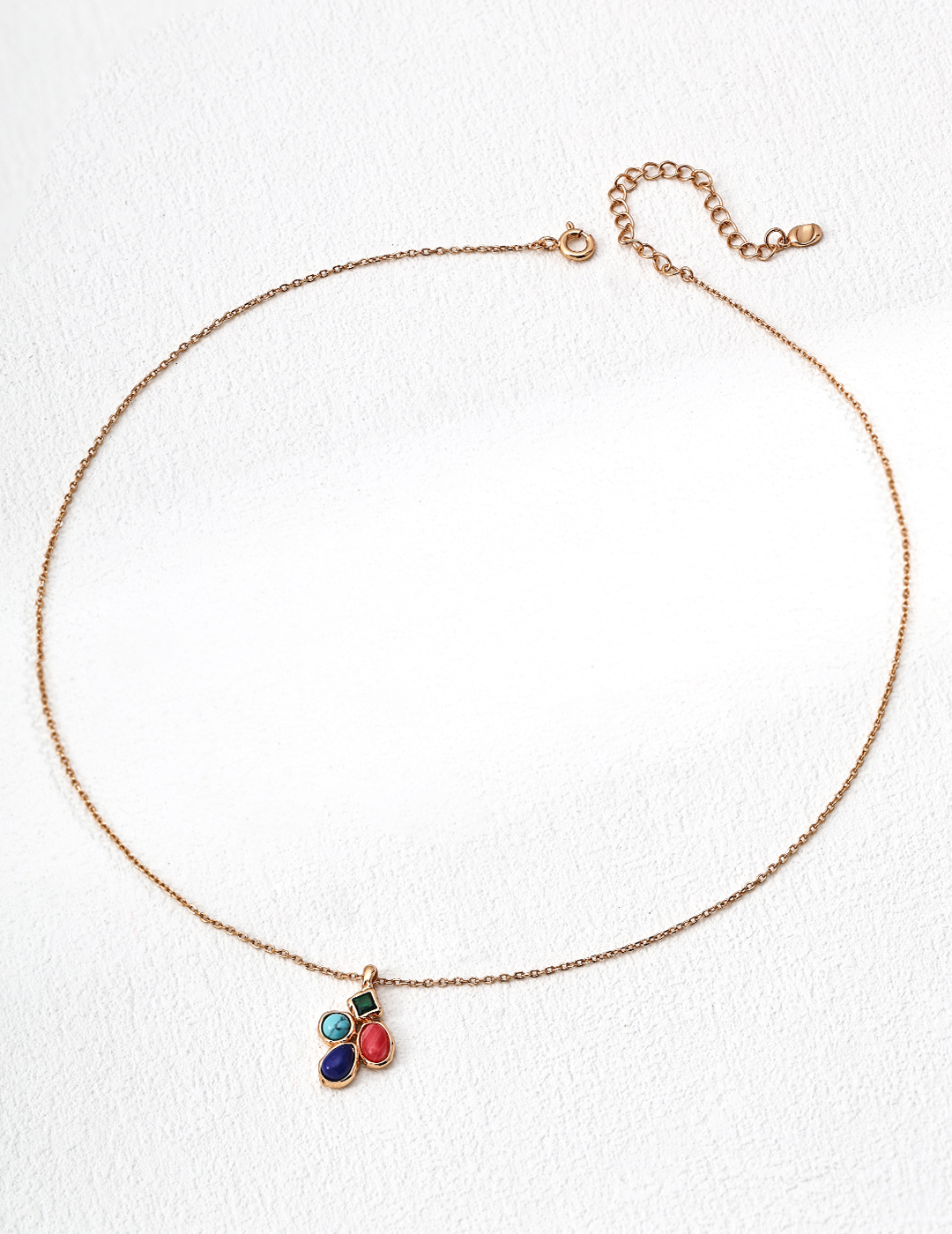 18K 925 Silver Vintage, Exquisite Natural Pearl, Lapis Lazuli, Turquoise, and Zircon Necklace