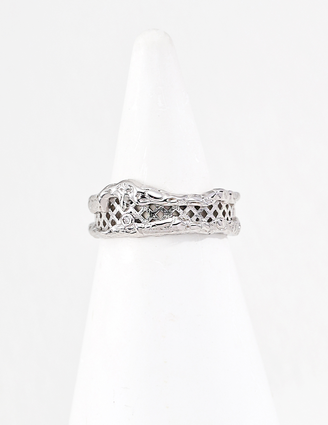 18K S925 Sterling Silver Simple and Versatile Ring