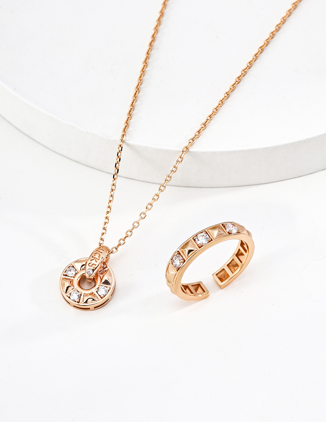 18K S925 Sterling Silver Fashion Zirconia Ring