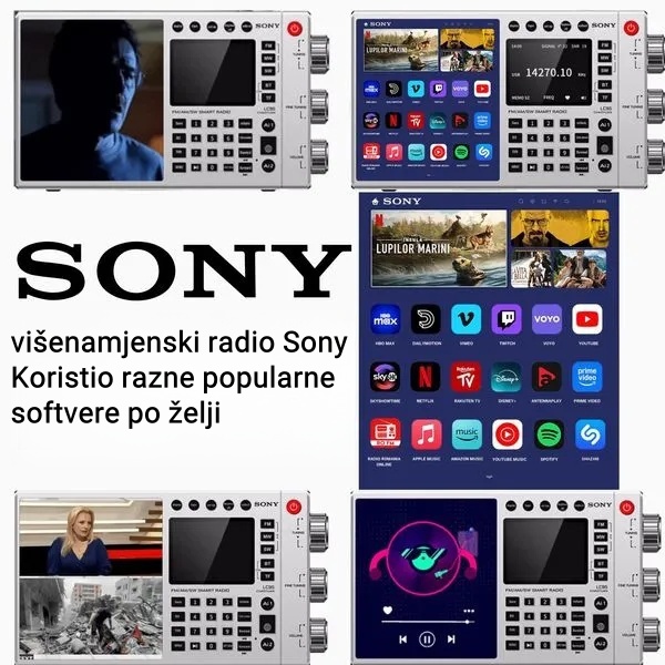 Novi sve-u-jednom radio iz Sonyja (online filmovi, online glazba, TV postaje, radio)