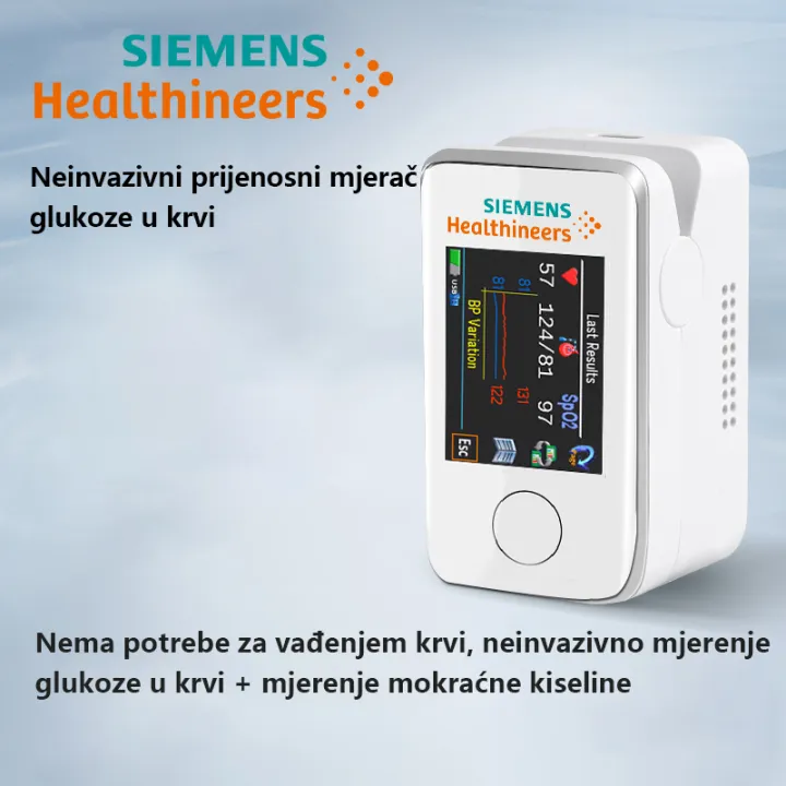Siemens neinvazivni multifunkcionalni mjerač glukoze u krvi (precizno mjerenje u 5 sekundi)
