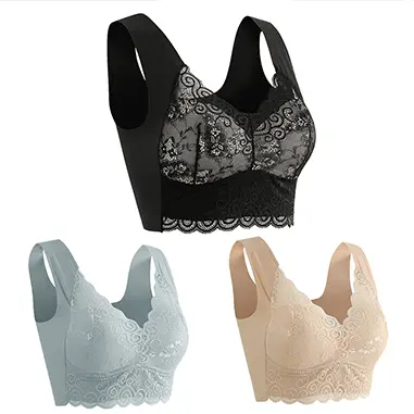 👙 Sutiã feminino (3 peças)>Adequado para mulheres com mais de 40 anos
