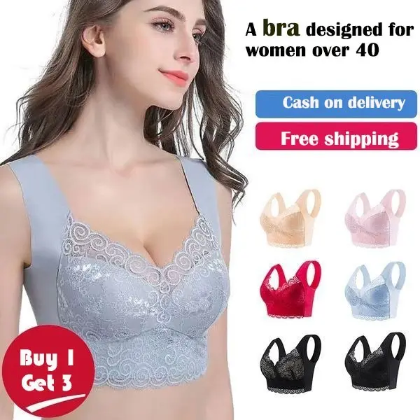 👙 Sutiã feminino (3 peças)>Adequado para mulheres com mais de 40 anos