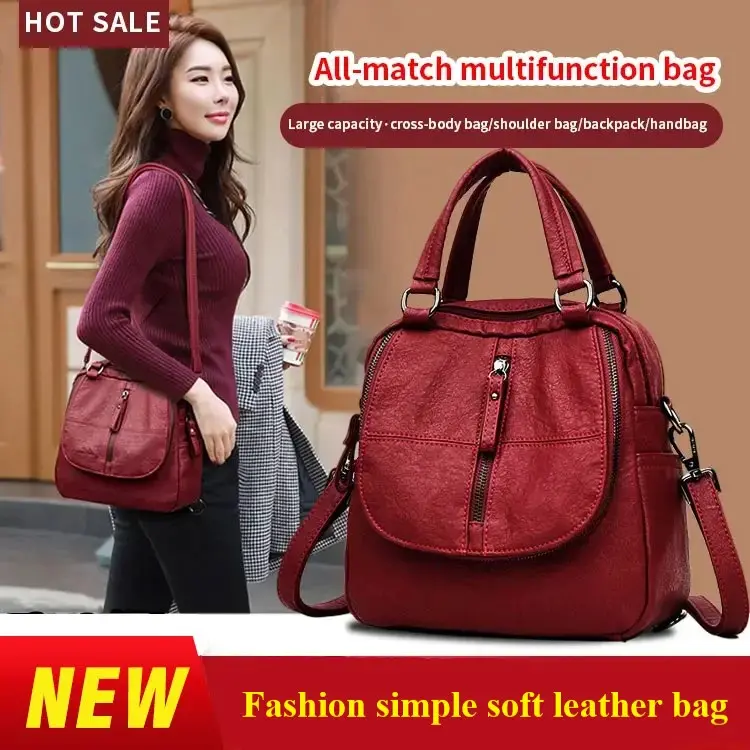 ❤️Uma mala simples e elegante feita de pele macia