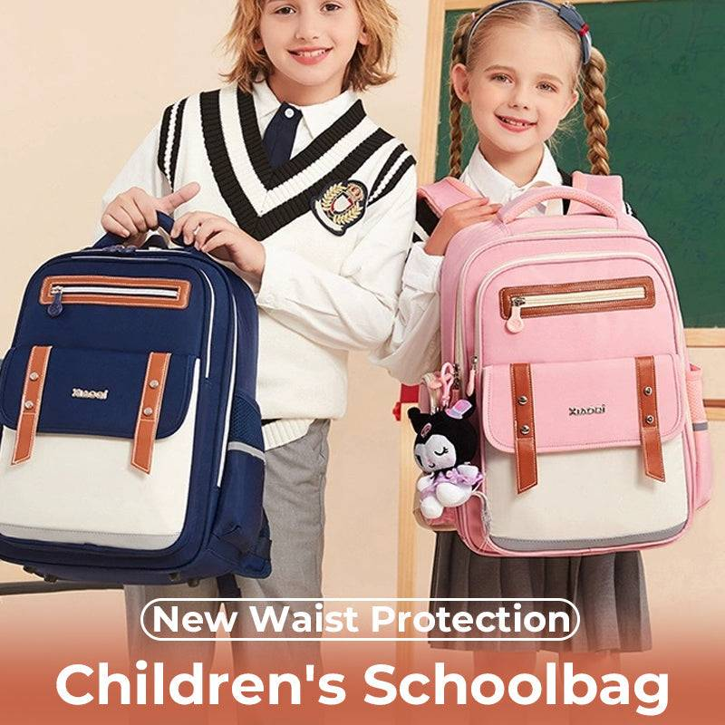 Nova mochila escolar infantil com proteção de cintura