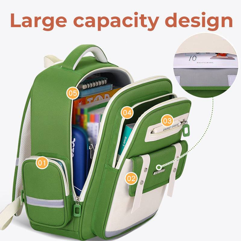 Nova mochila escolar infantil com proteção de cintura