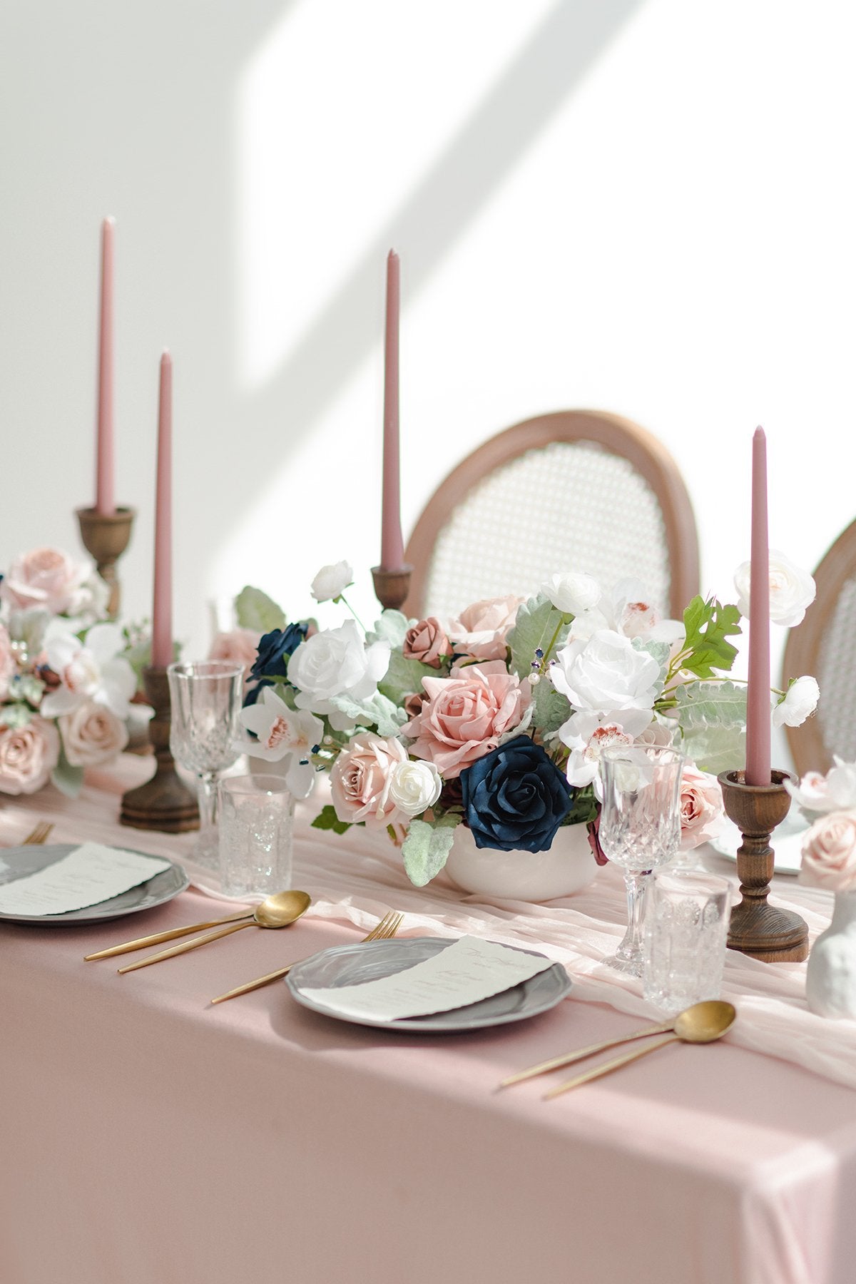 Caixas de flores de designer Dusty Rose