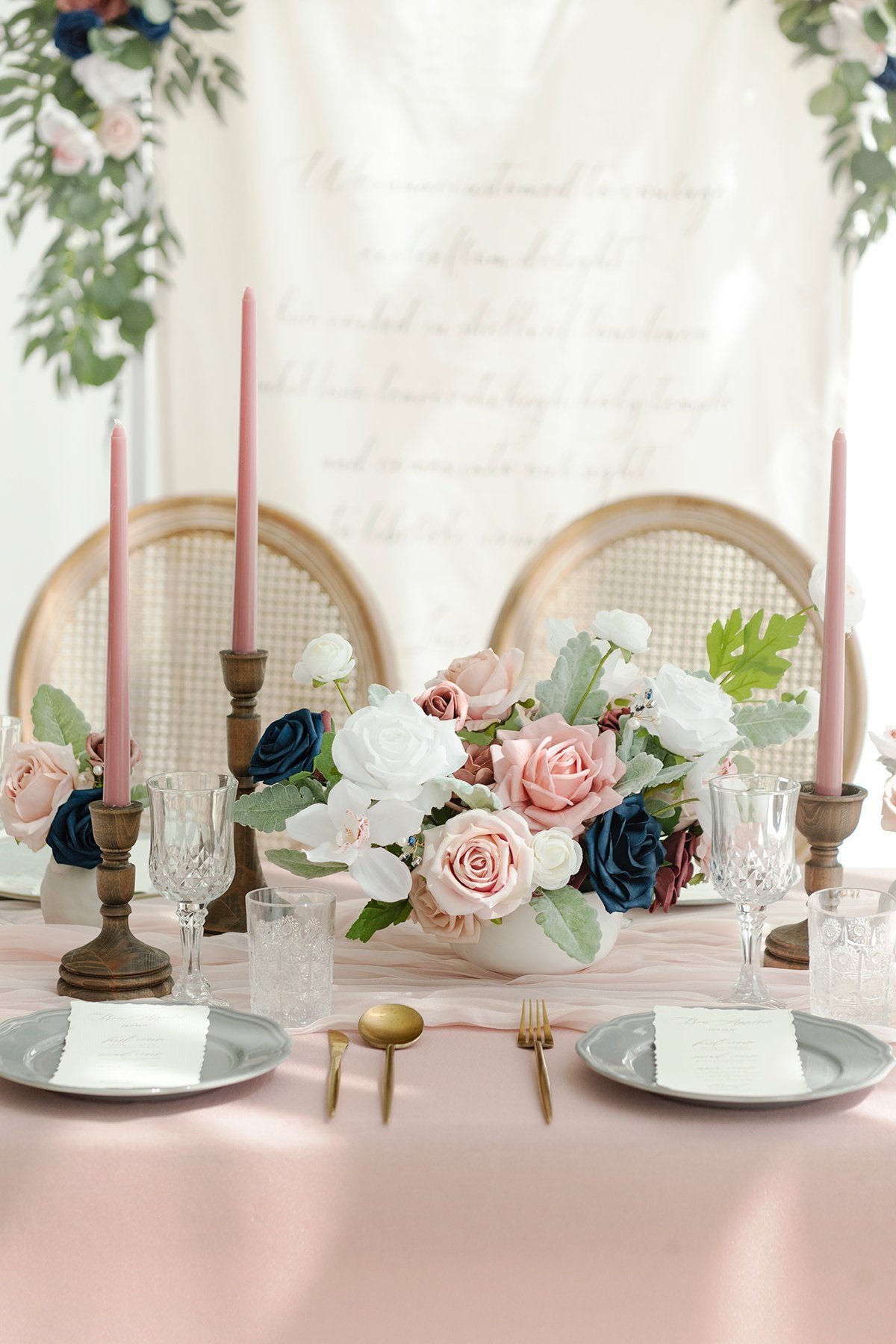 Caixas de flores de designer Dusty Rose